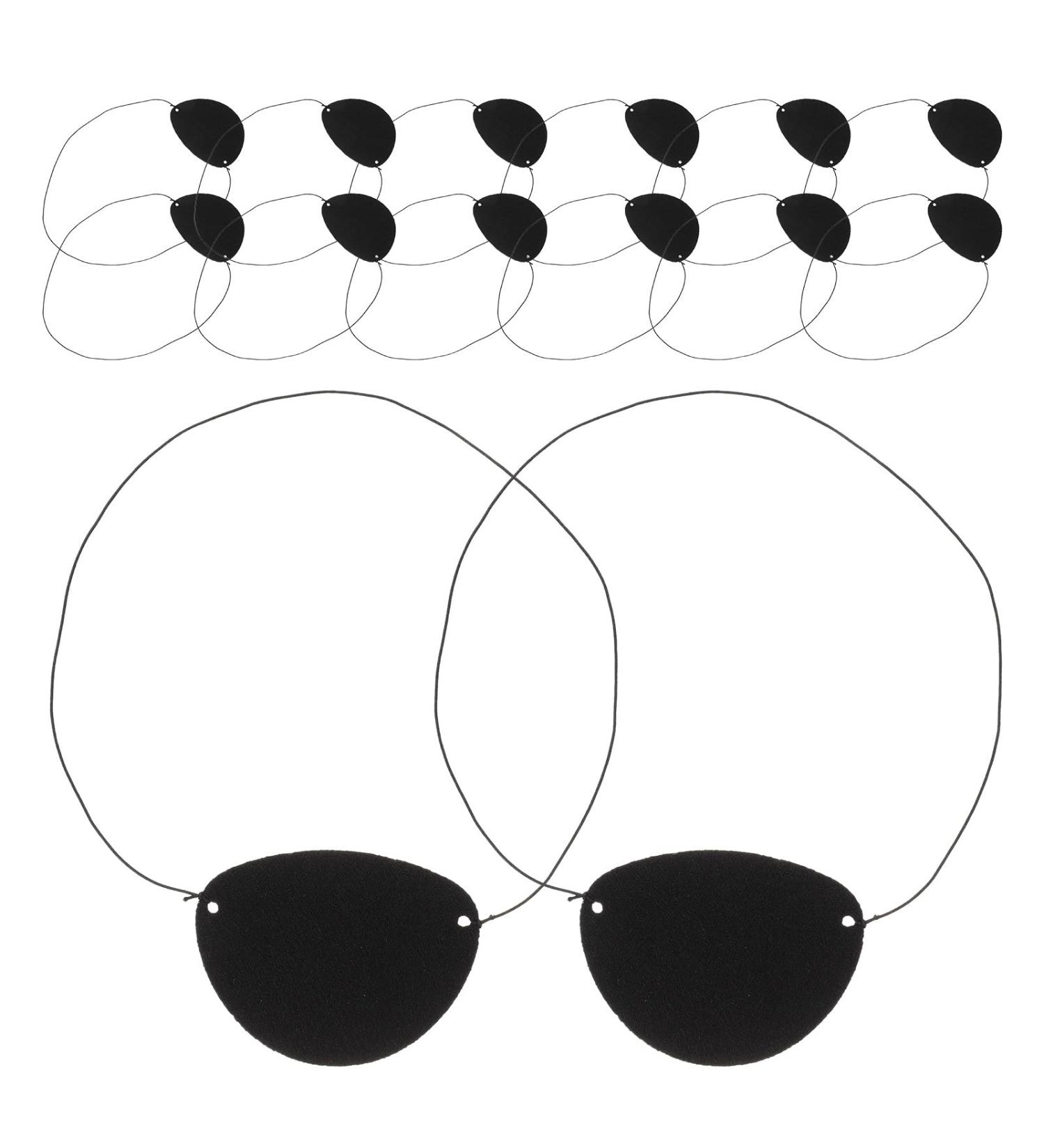 14 pi ces Cache- il Pirate Feutre Noir R utilisables pour Gar on Fille Accessoire D guisement Halloween F te Th me et Cosplay - Buy Online on GoSupps.com