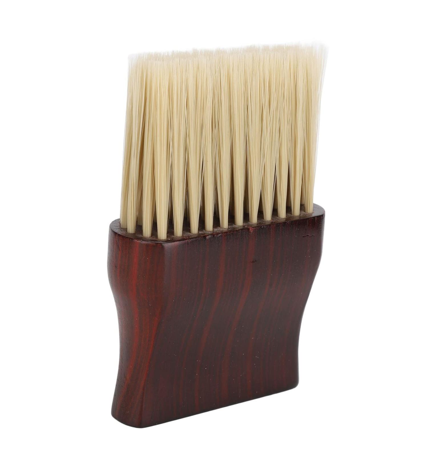 Qukaim Neck Duster Brush Professional Barber Neck Duster Brush with Solid Wood Handle Soft Neck Cleaning Brush for Hair Cutting Salon Tool - Buy Online on GoSupps.com