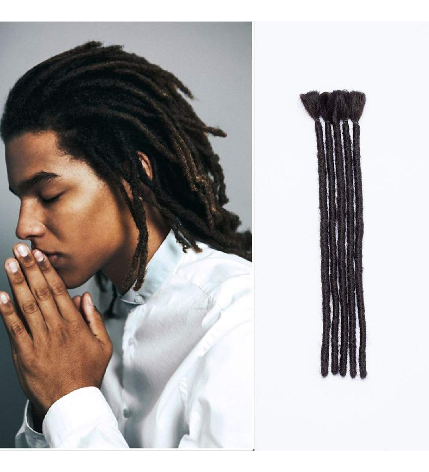 SEGO Dreadlocks Braids Extensions - Handmade Synthetic Crochet Dreads Hair Natural Black 5 Strands 30cm | Premium Braiding Hair for eCommerce - Buy Online on GoSupps.com