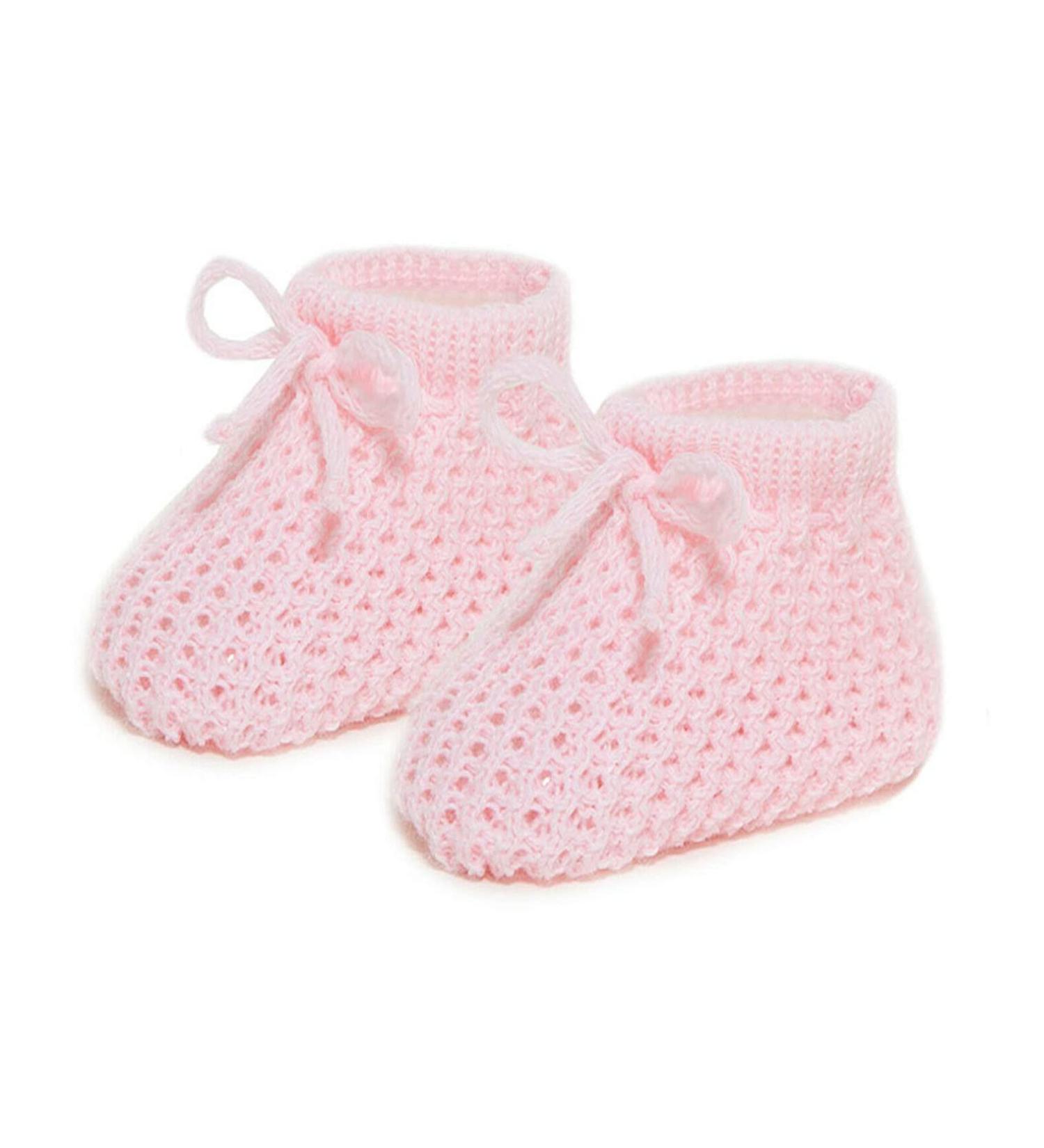 Royal Icon Baby Booties 0-3 Months - Warm & Safe Baby Slippers for Boys & Girls | Newborn Ri401 Pink Boots - Buy Online on GoSupps.com