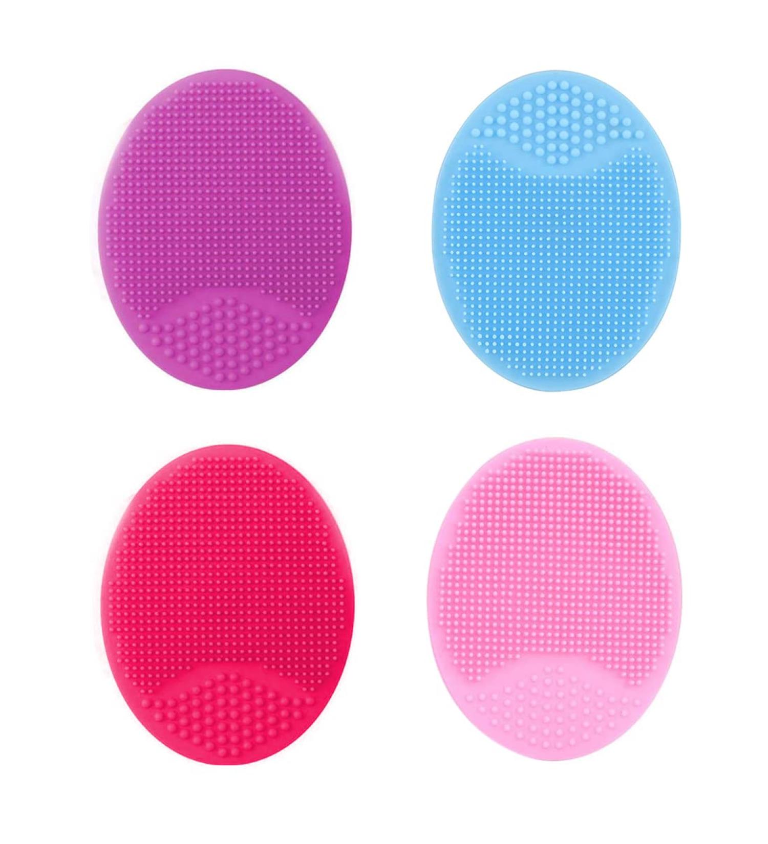 Menyiyds Silicone Facial Cleaning Brushes - 4 Pack Anti-Aging Pore Cleaners | Gentle Skin Massage Brush for Sensitive Mild and Dry Skin - Buy Online on GoSupps.com