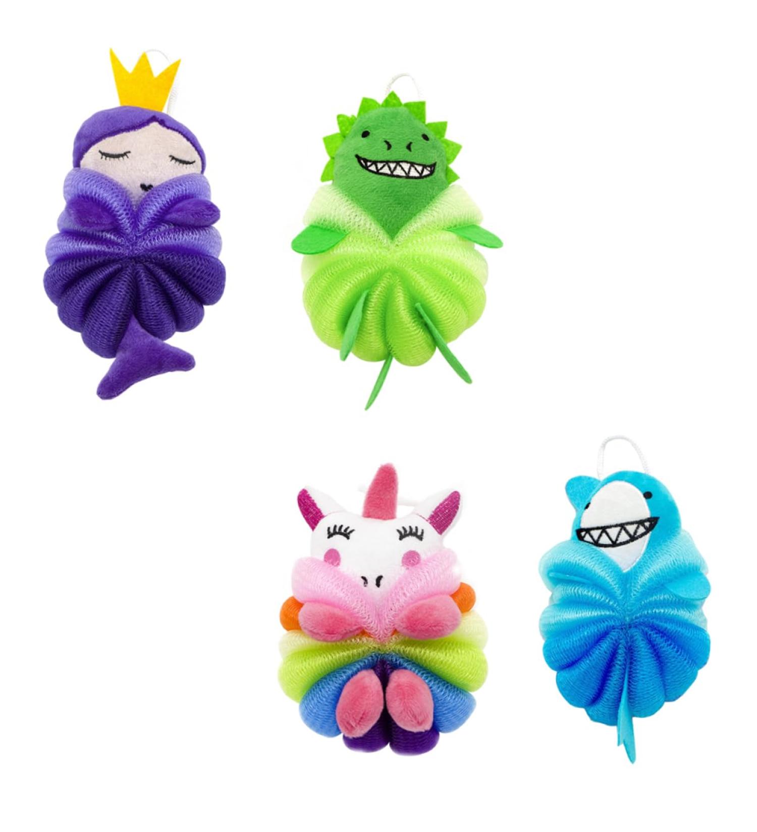 FRCOLOR Bath Scrubber Children's Cartoon Style Skin Scrubber Cleaning Tool Cartoon Bathroom Balls Body cleansers Body Skin Scrubbing Tool Baby Comfortable Cartoon Style Bath Ball - Buy Online on GoSupps.com