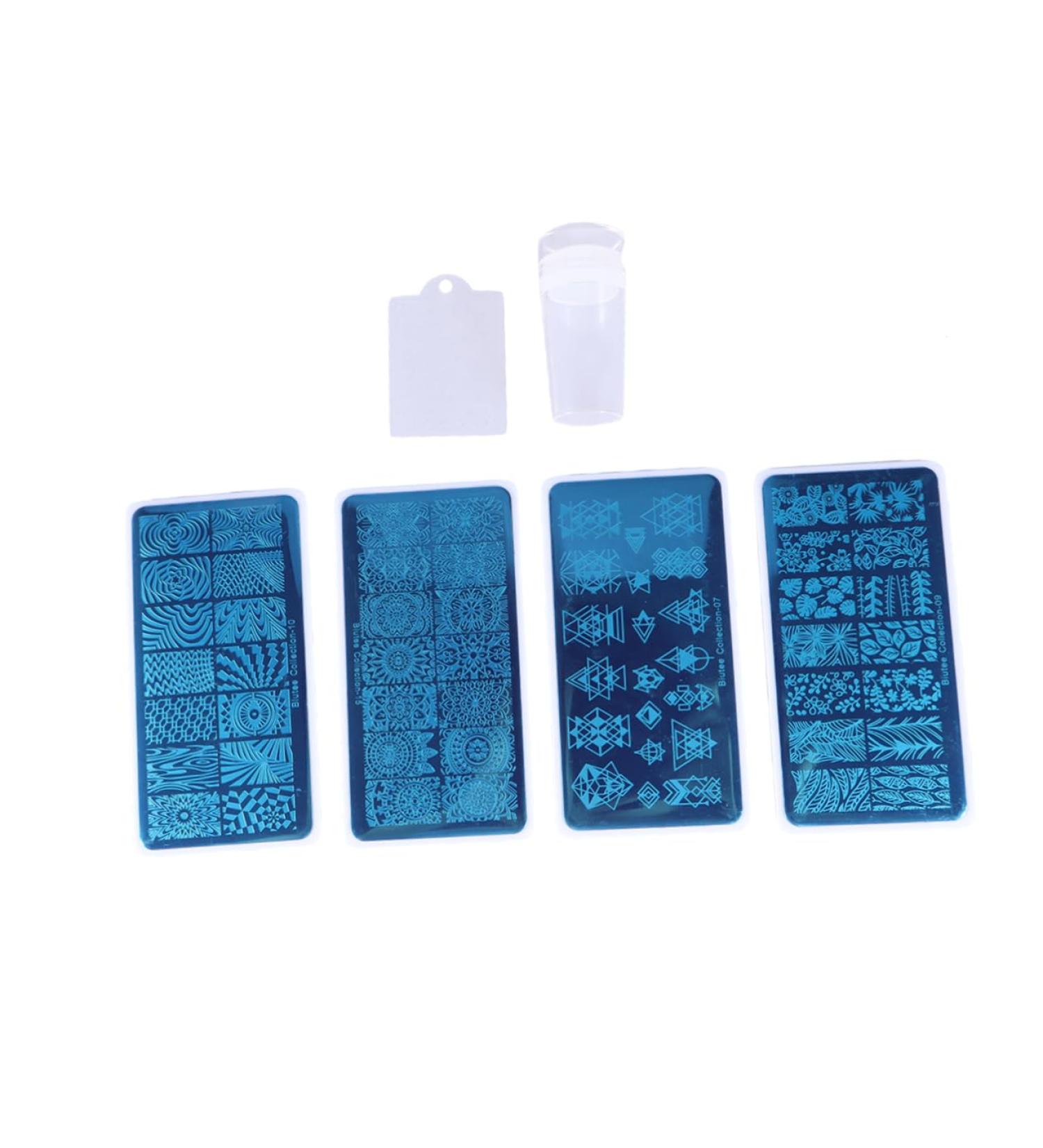 FOMIYES kit de manicura nail products manicure kit nail stamp plate nail art tencils nail plate nail art stamping kit nail art stamping plates set stencil peg board steel plate medium As Shown - Buy Online on GoSupps.com