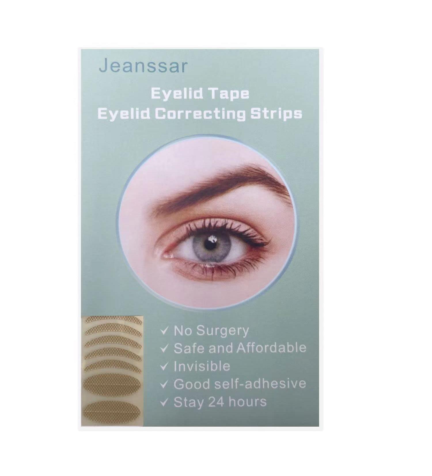 Invisible Eyelid Lift Strips 480pcs Set - Self-Adhesive Eye Lid Correction Tape for Saggy, Hooded, Droopy Eyelids - Skin Tone, One-Sided Sticky - Sizes S & L - Buy Online on GoSupps.com