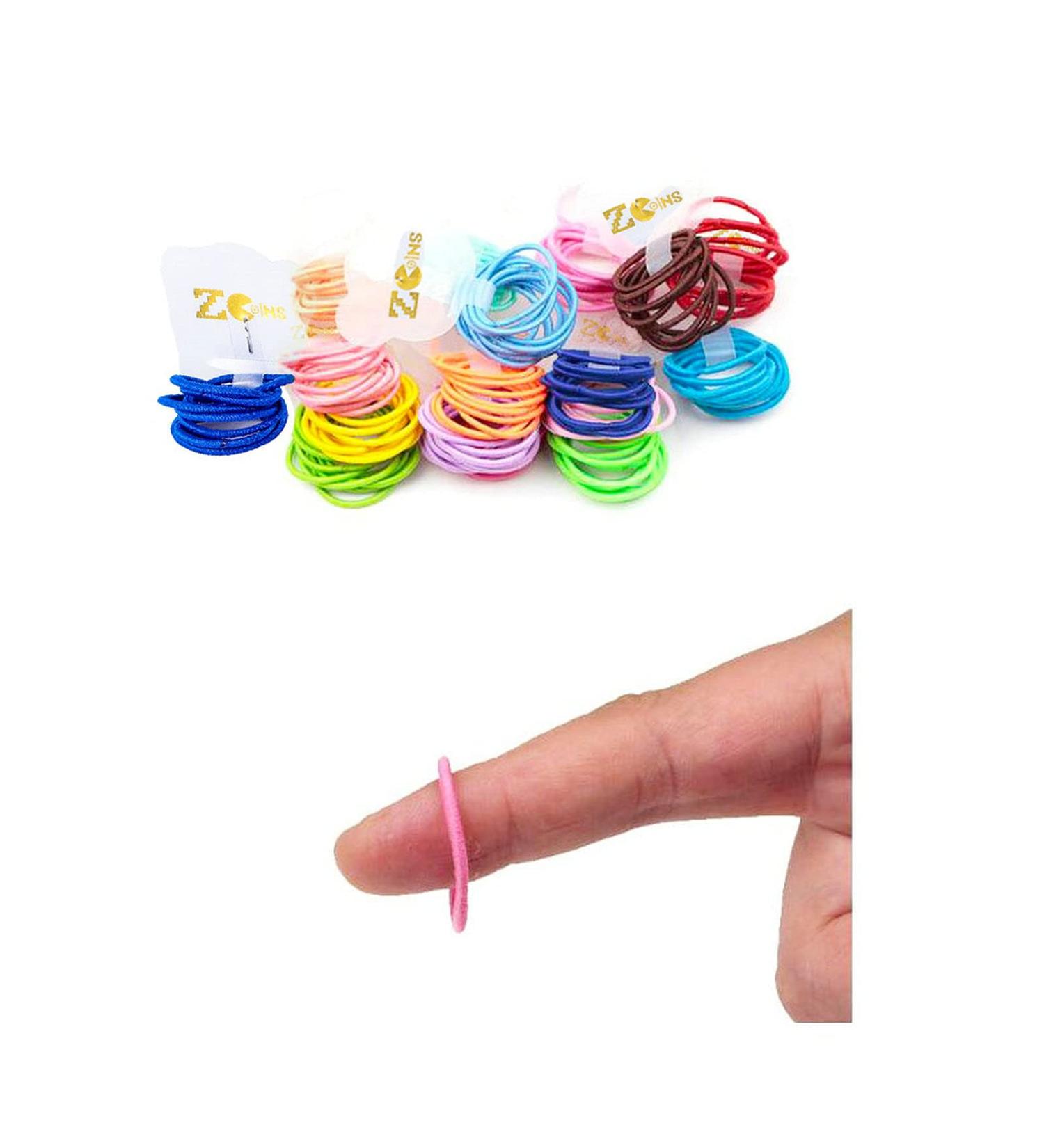 ZCOINS Baby Hair Ties 100pcs for Newborn Girls Toddler - Multicolor Rubber Bands for Thin Hair - Ponytail Holder for Hair - Buy Online on GoSupps.com