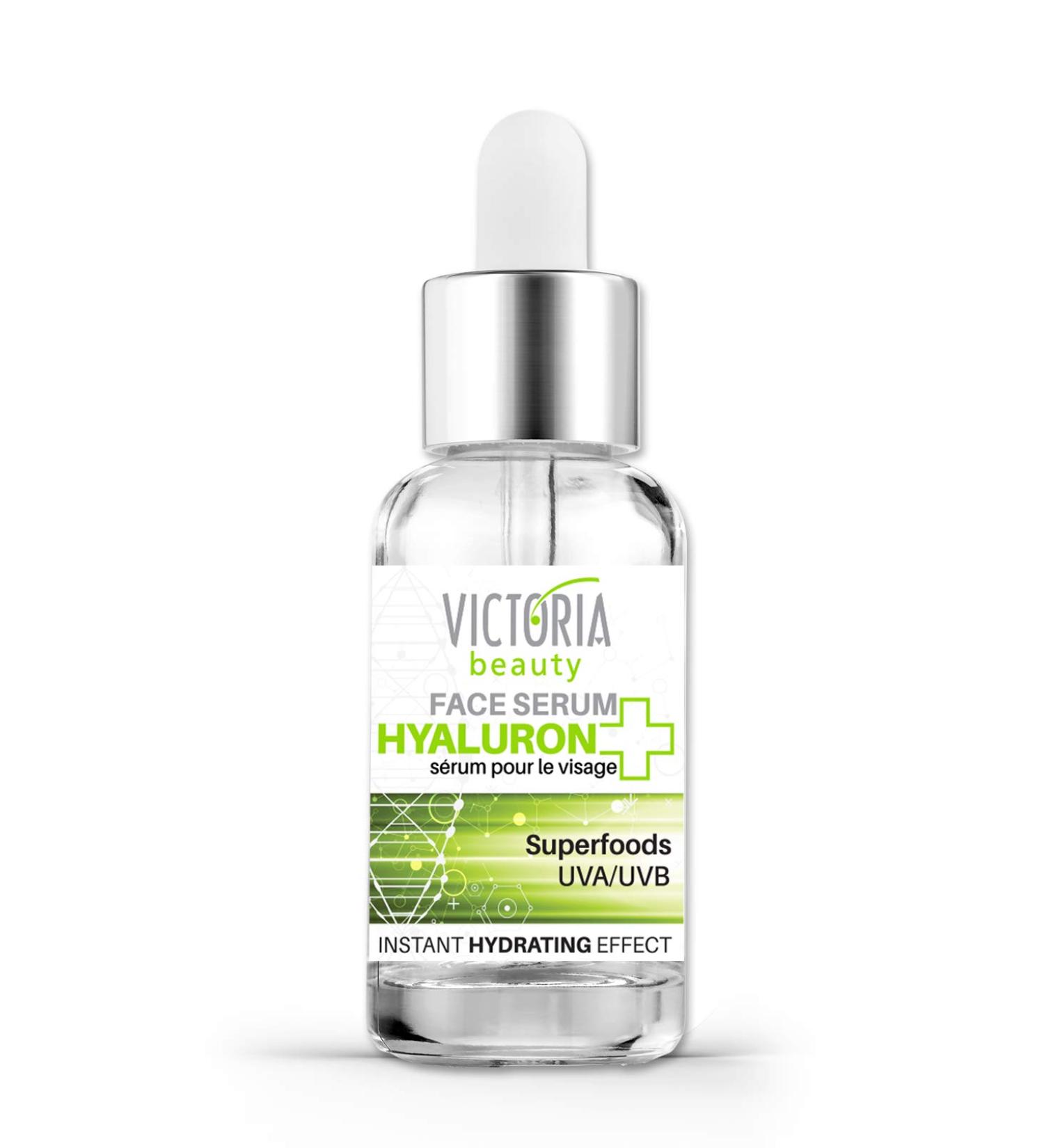 Shop Hyaluron+ Face Serum - Best Anti-Aging & Anti-Wrinkle Moisturizer with Hyaluronic Acid & Superfoods - 100% Vegan 20ml - Buy Online on GoSupps.com