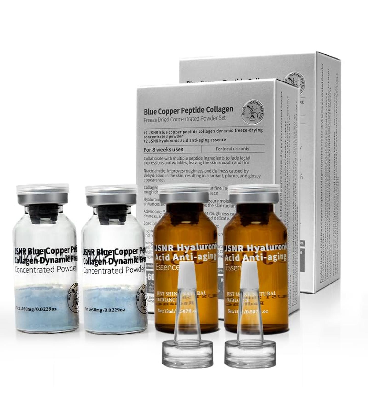 JSNR Freeze-Dried Blue Copper Peptide Lifting Kit (4-Week Improvement Support Set (2 Pairs))