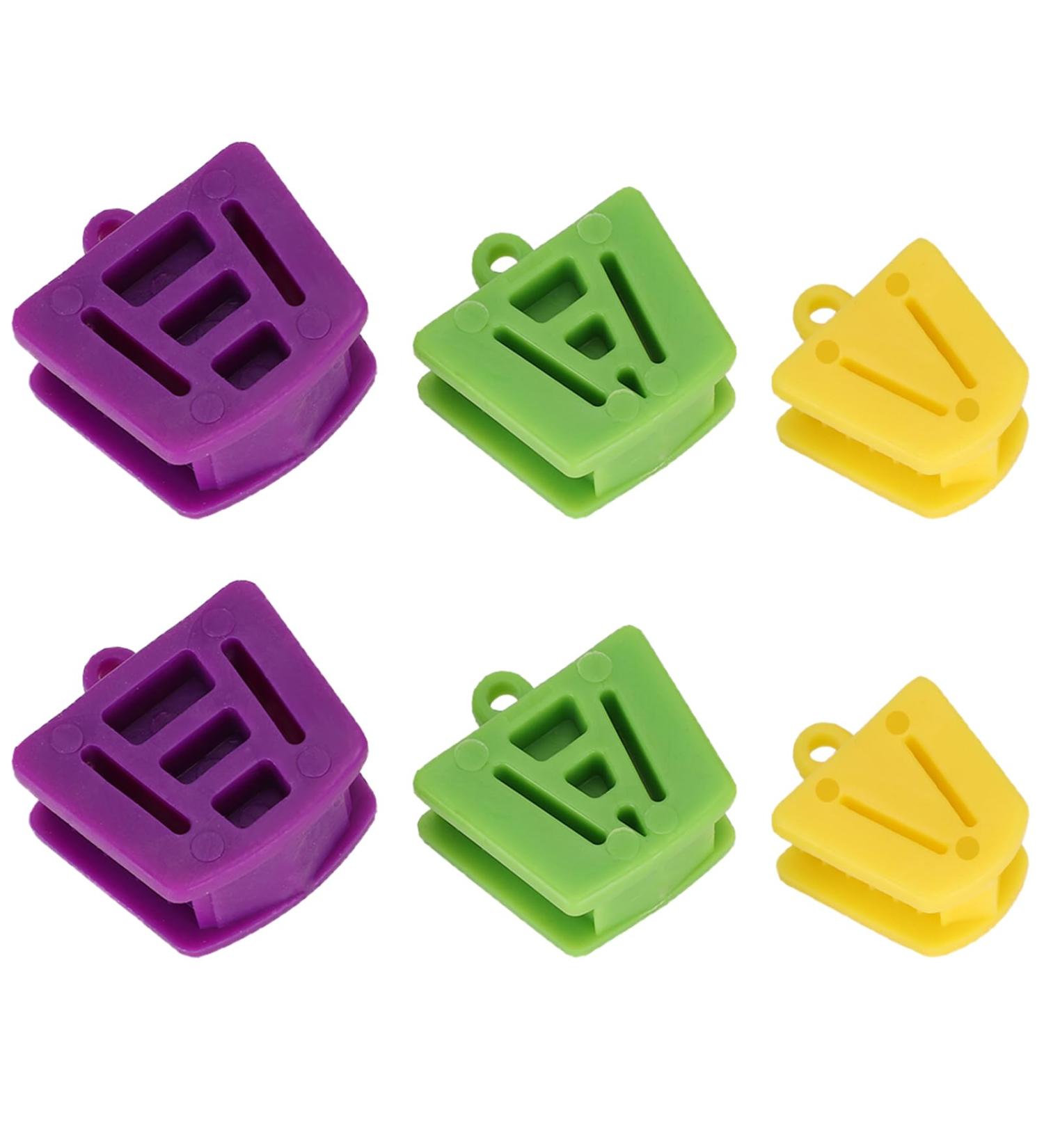 6 Pack 3 Sizes Dental Silicone Bite Blocks Color Coded Autoclavable Mouth Opener Wedge Blocks Props for Adults and Kids Large Medium and Small Dental Cheek Retractor Denture Supply Tools - Buy Online on GoSupps.com