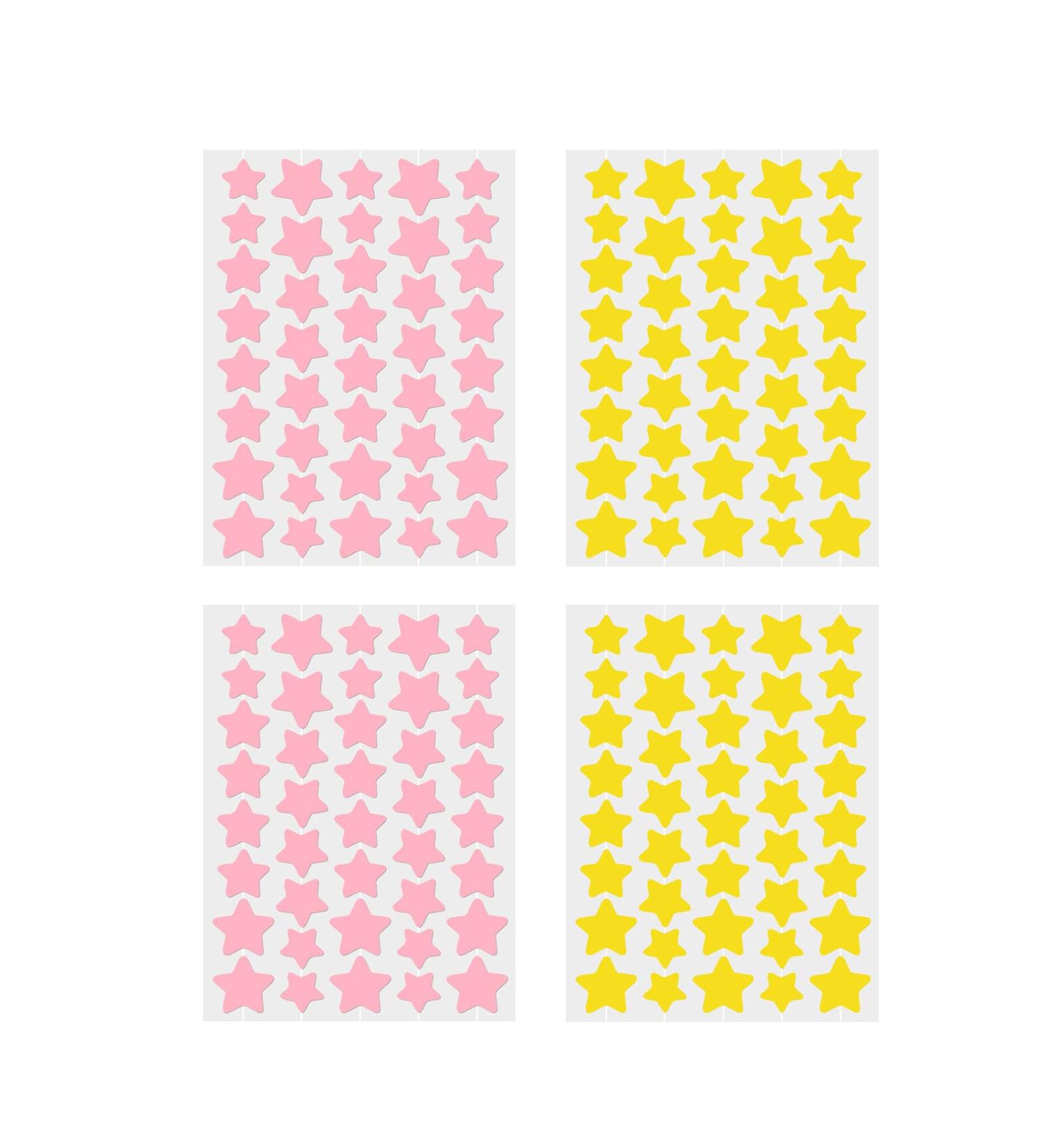 Lot de 160 patchs anti-boutons color s en forme d' toile pour les soins du visage 3 tailles (jaune + rose) jaune et rose - Buy Online on GoSupps.com