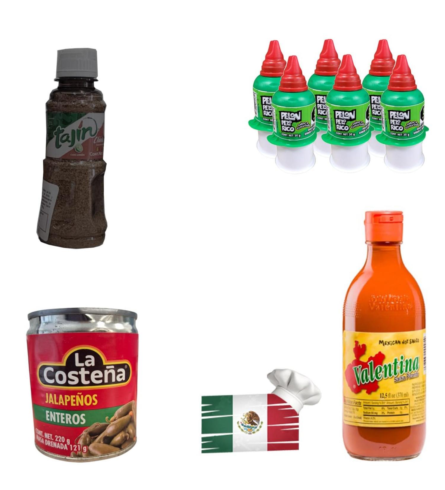 Universabor Mexican food set Mexican products 1 Valentina sauce 6 rich hair wreaths 1 Asian tagine 1 box of Japanese La Coste a - Buy Online on GoSupps.com