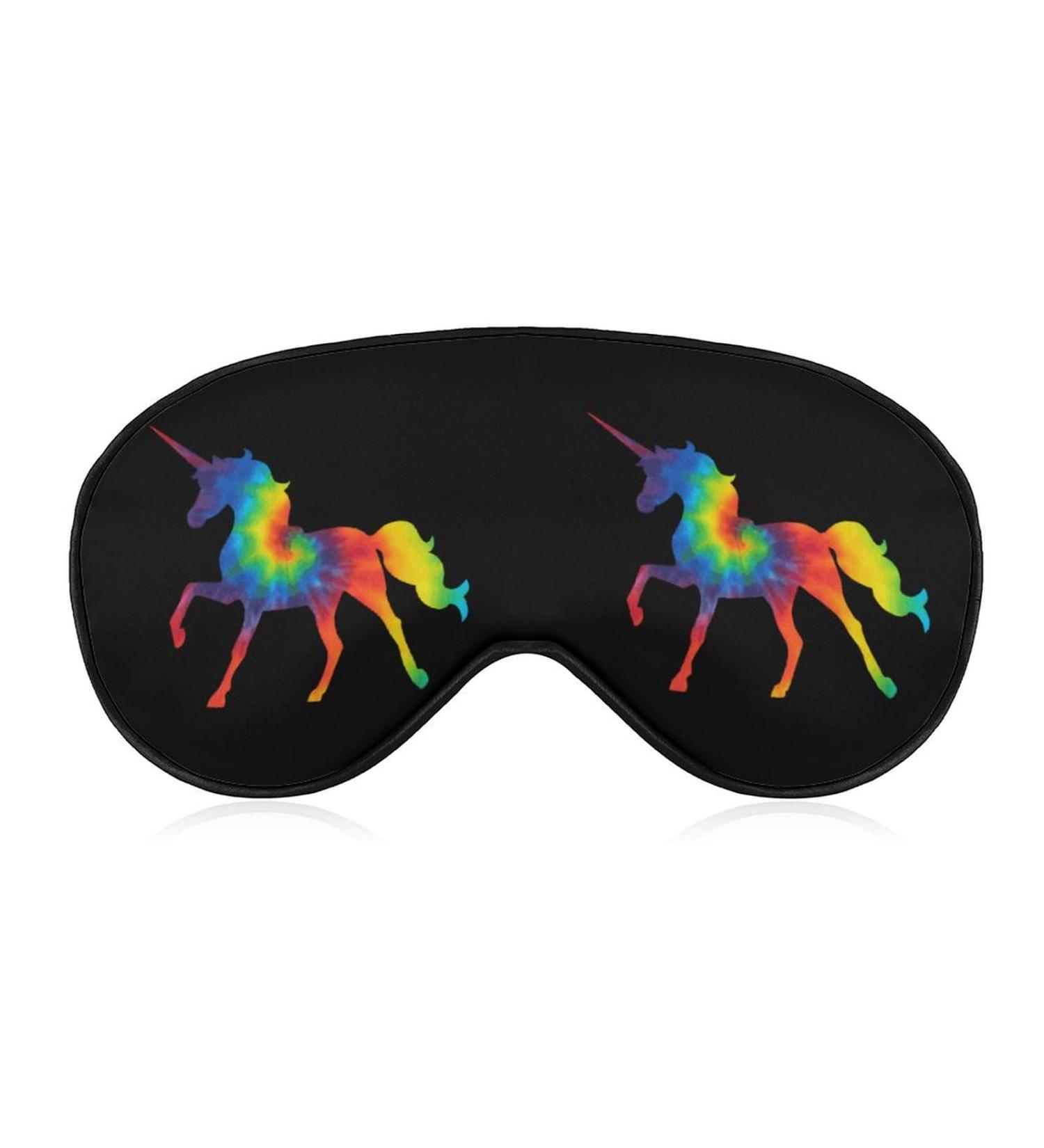Tie Dye Unicorn Sleep Mask | Adjustable Strap | Blocks Light | Men Women | Travel Nap - Buy Online on GoSupps.com