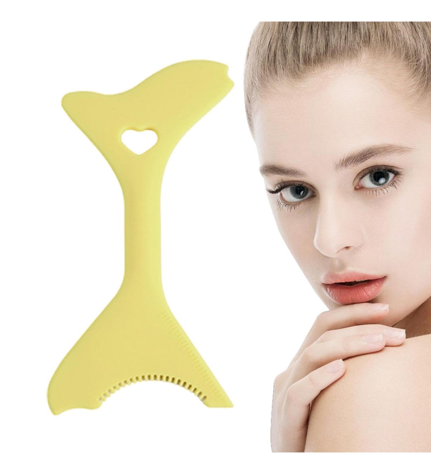 Eyeliner Guide Tool - Portable Multifunctional Eyeliner Stencils Lightweight | Mascara Shield for Beginners Eyebrow Stencils for Winged Eyeliner Lashes Lip Liner Besreey Yellow - Buy Online on GoSupps.com