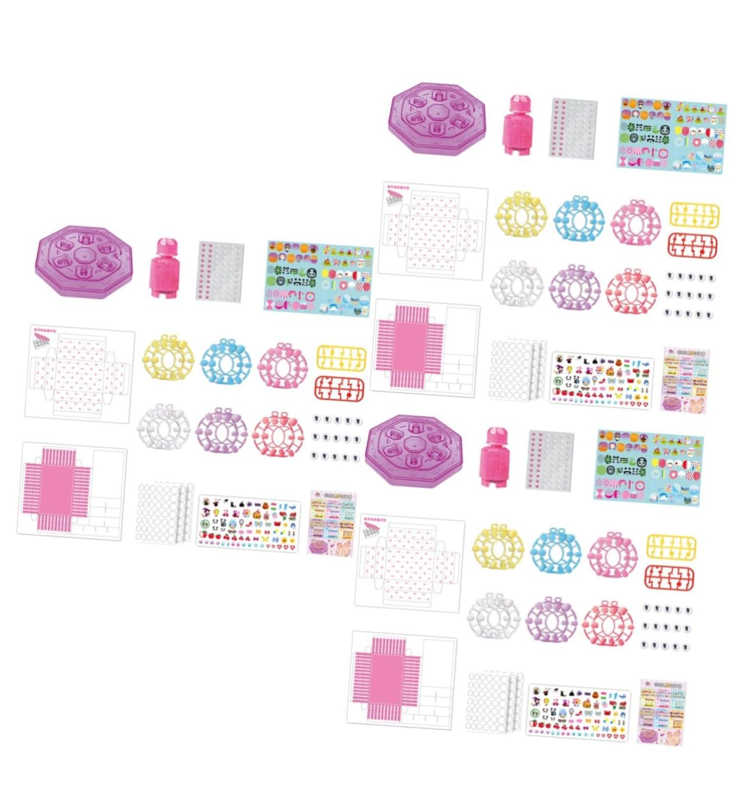 minkissy 3 Sets Children's Nail Art Toys Nail Kit Children Nail Art Kit Nail Art Decoration Nails Kit Children Manicure Toy Kid Nail Polish Flash Toy Kids Toys Toddler Girl Plastic Decorate - Buy Online on GoSupps.com