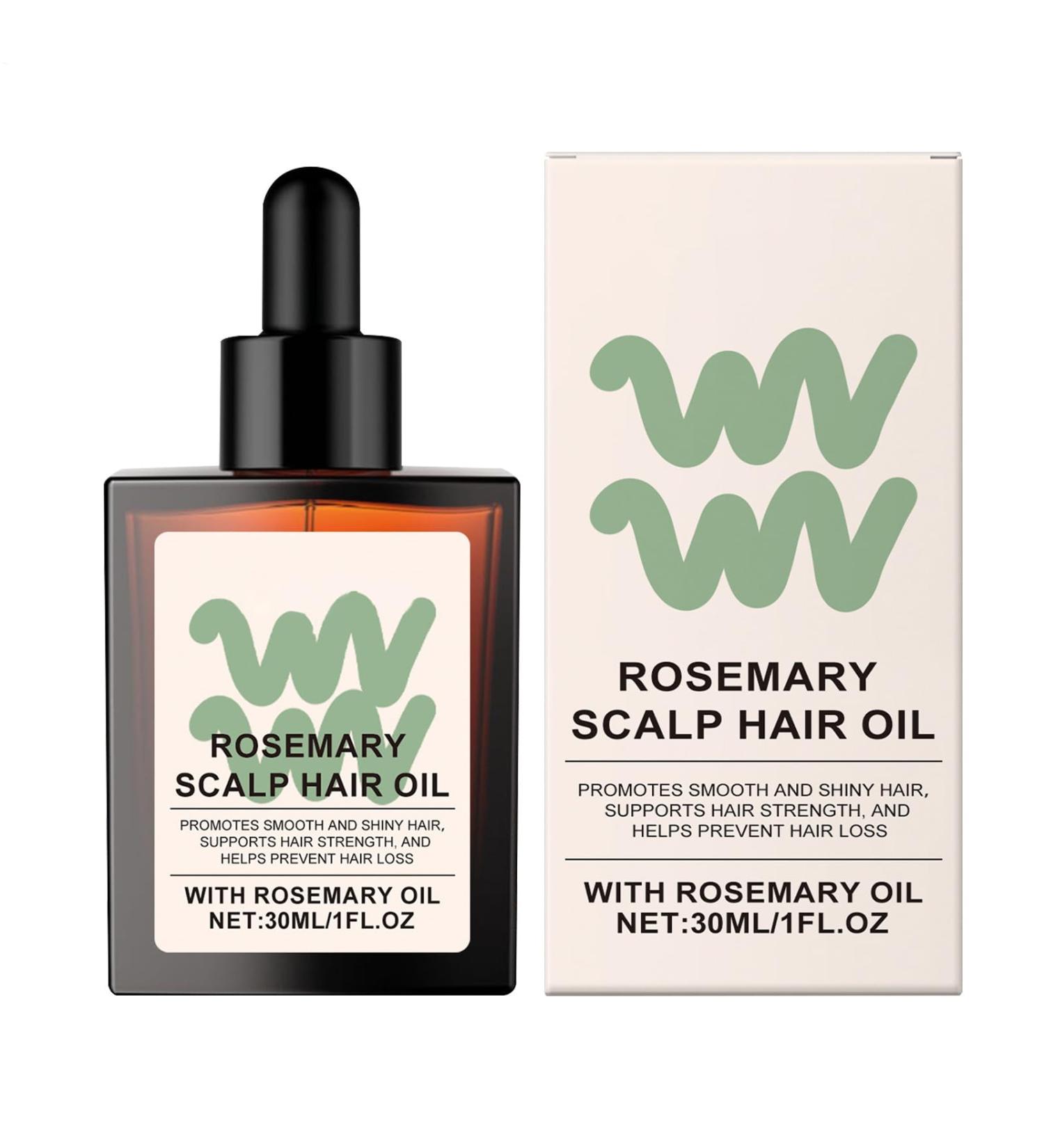 Anti-Frizz Hair Oil Fortifying Rosemary Solution 30ml - Non-Greasy and Lightweight Scalp Treatment - Ideal Gift for Women - Buy Online on GoSupps.com