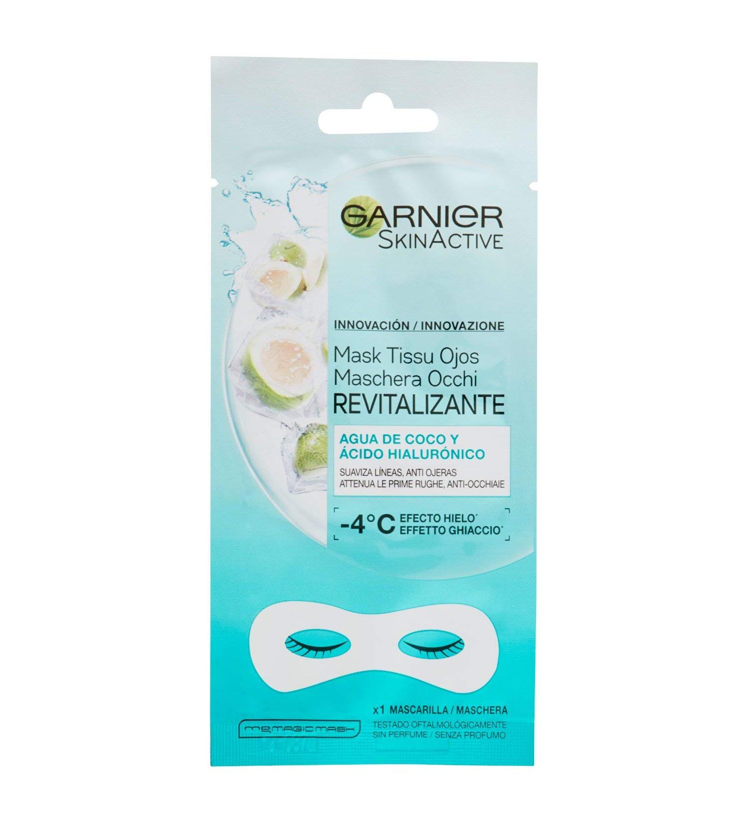  Garnier Garnier Single Dose Eye Mask with Coconut Water and Hyaluronic Acid 10 Packs - Buy Online on GoSupps.com