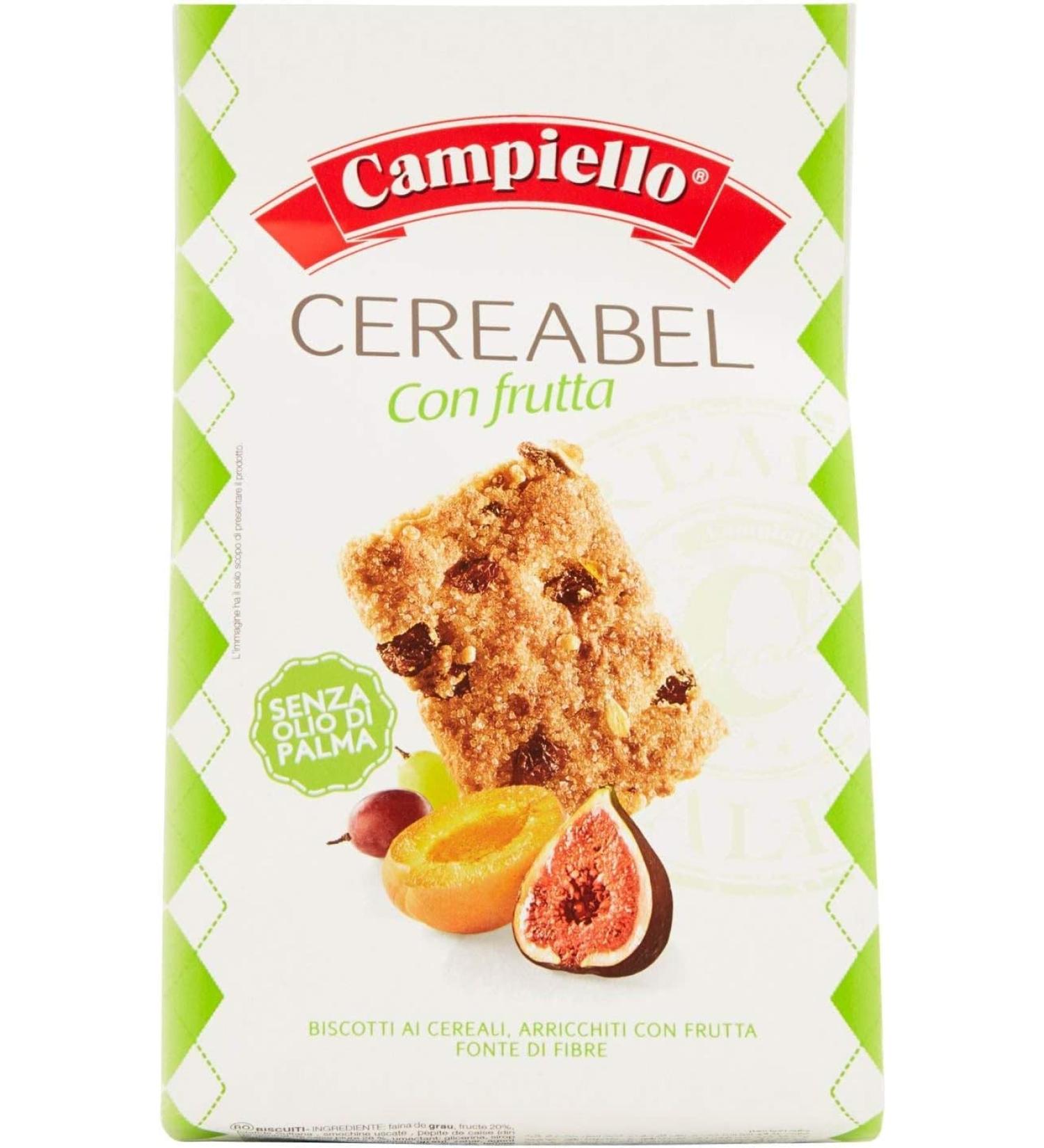  Italian Gourmet E.R. Campiello Pack of 6 cereal biscuits with fruit - 220 g - Buy Online on GoSupps.com