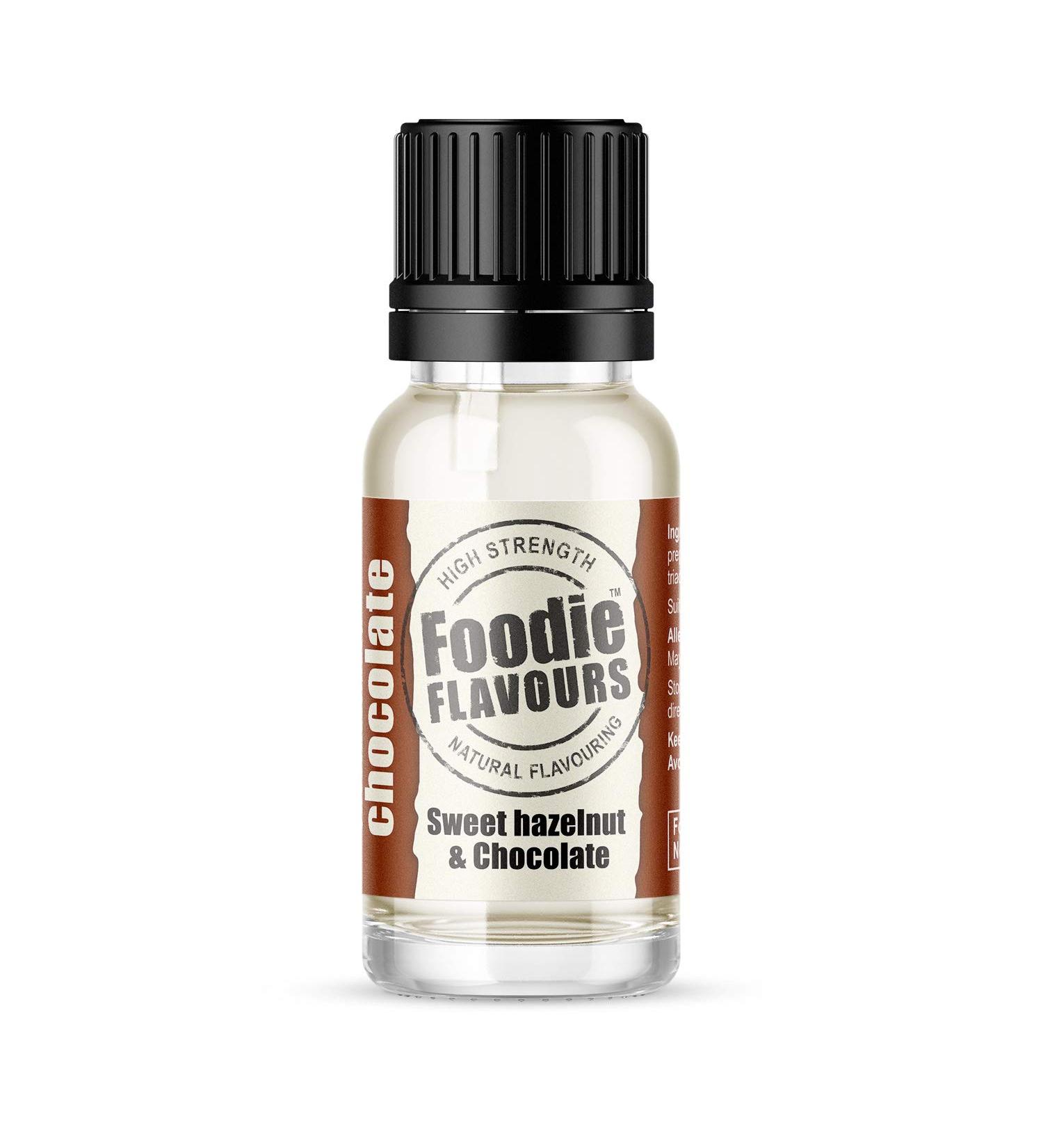 Foodie Flavours Sweet Hazelnut & Chocolate High Strength Flavouring - 15ml (Pack of 1) - Buy Online on GoSupps.com