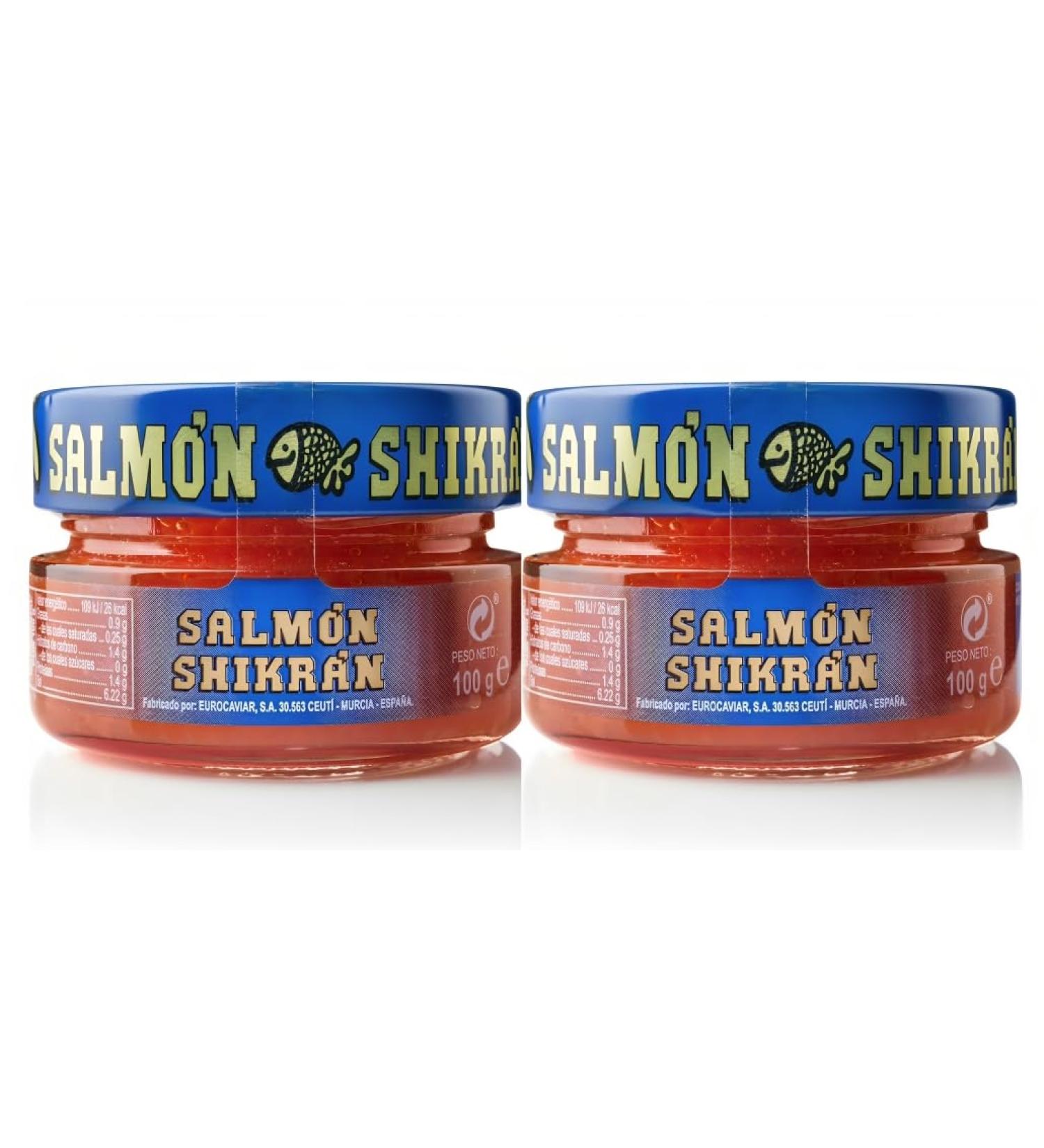 Eurocaviar - Shikran 100 gr x 2 uds Smoked salmon pearls - Promoo Pack - Buy Online on GoSupps.com