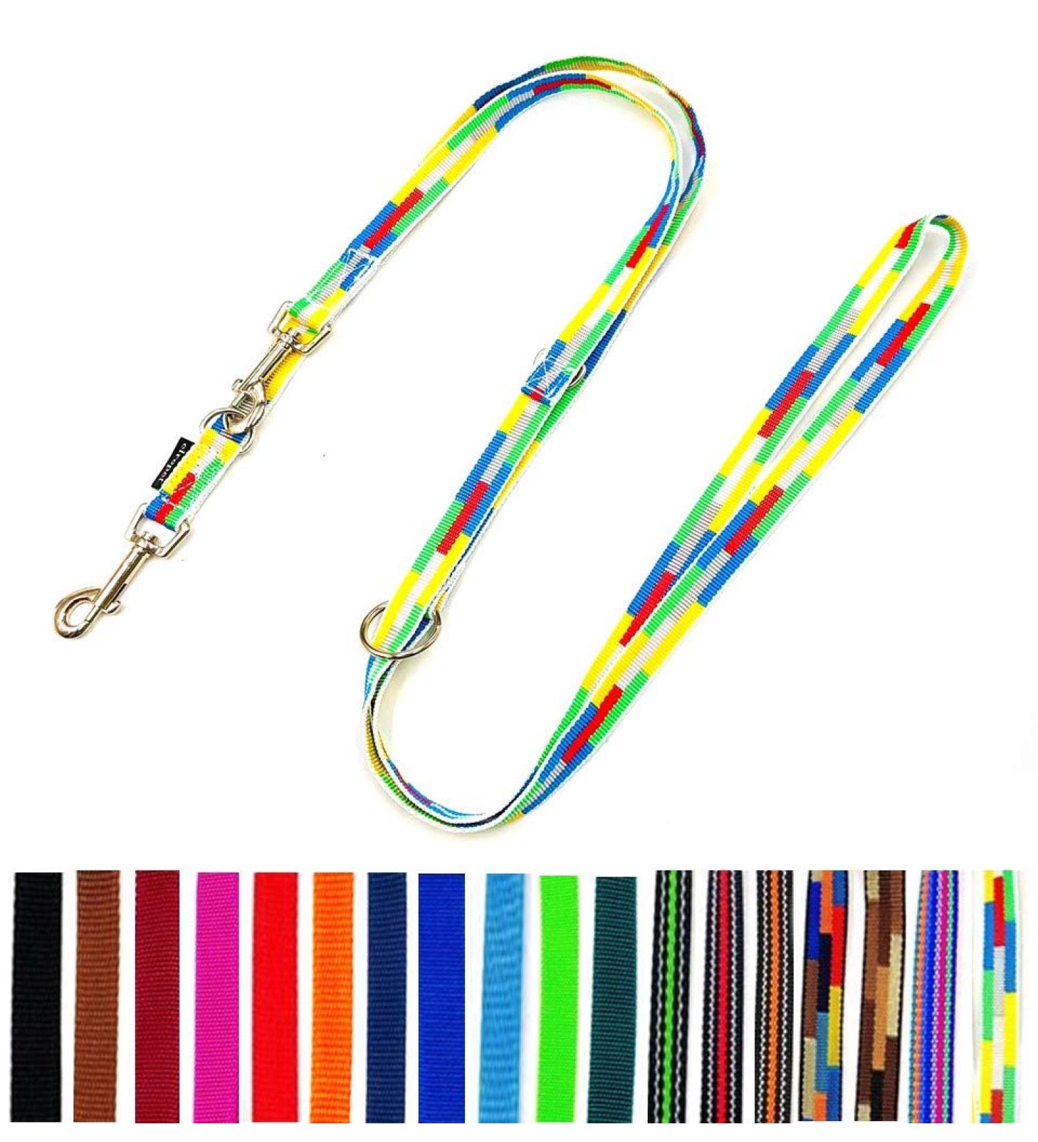 Dog linen Doppeline adjustable 2m / 2.40m / 2.80m / 3.50m / 5m large dogs 20mm / 25mm (sailing (5 colored) 25mm 2.80m) Sailing (5 colored) 25mm 2.80m