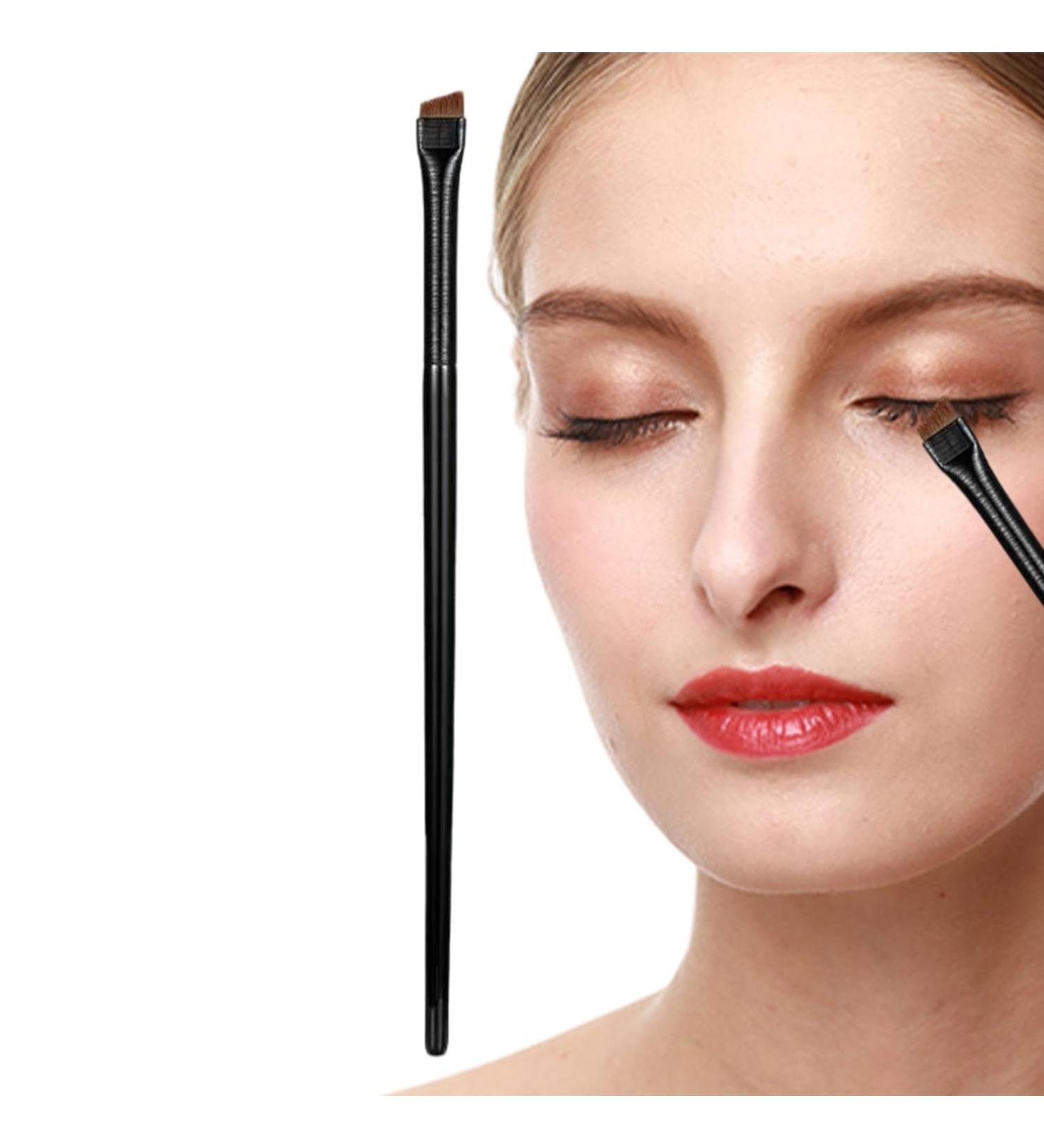Brow Brushes for Eyebrows | Eyeliner Brush Flat Eyeliner Brushes for Precision Makeup Application Fine Angled Ultra Thin Slanted Flat Angle A102 - Buy Online on GoSupps.com