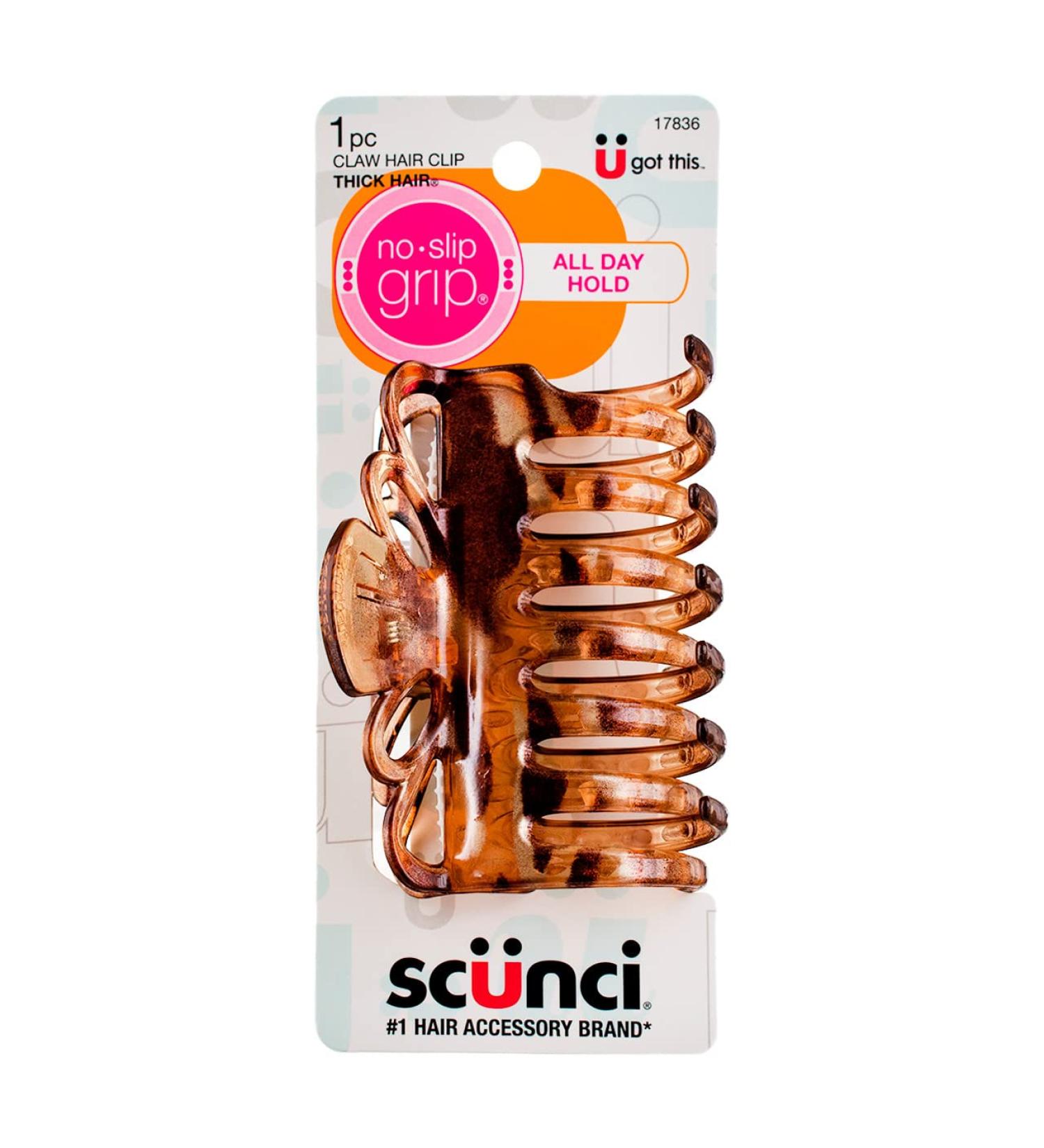 Scunci 17836 Large No-Slip Grip Jaw Hair Clip (Pack of 4) - Get a Strong Hold with These Hair Clips! - Buy Online on GoSupps.com