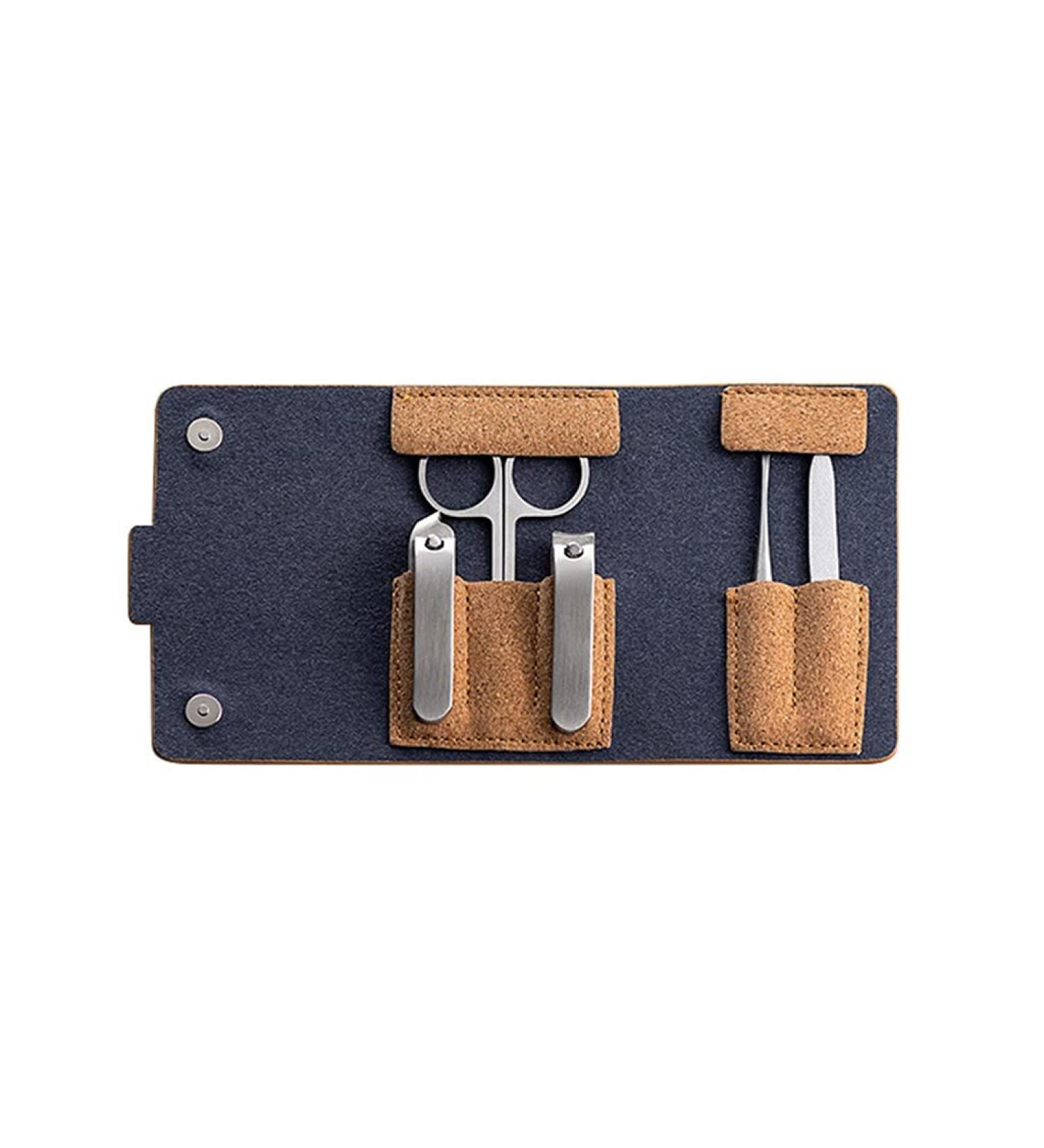 Nail Clippers Set Portable Nail Clippers Personal Care Home Use Built in Nail File 5 Piece Set Gray Blue (Color : Blue) - Buy Online on GoSupps.com