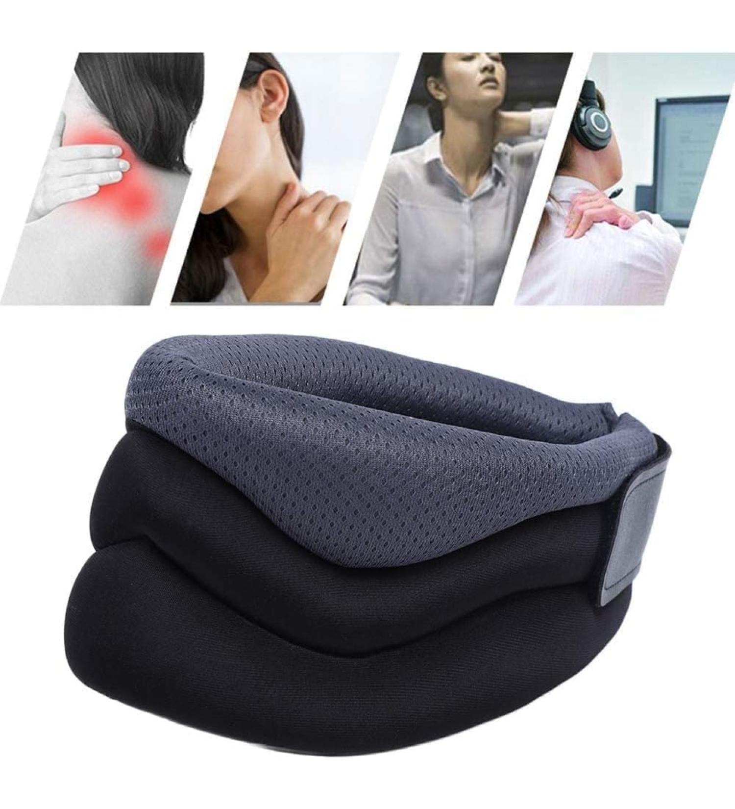 Safwel Neck Tractor - Cervical Device for Neck Protection Posture Correction & Chronic Pain Relief - Grigio - Buy Online on GoSupps.com