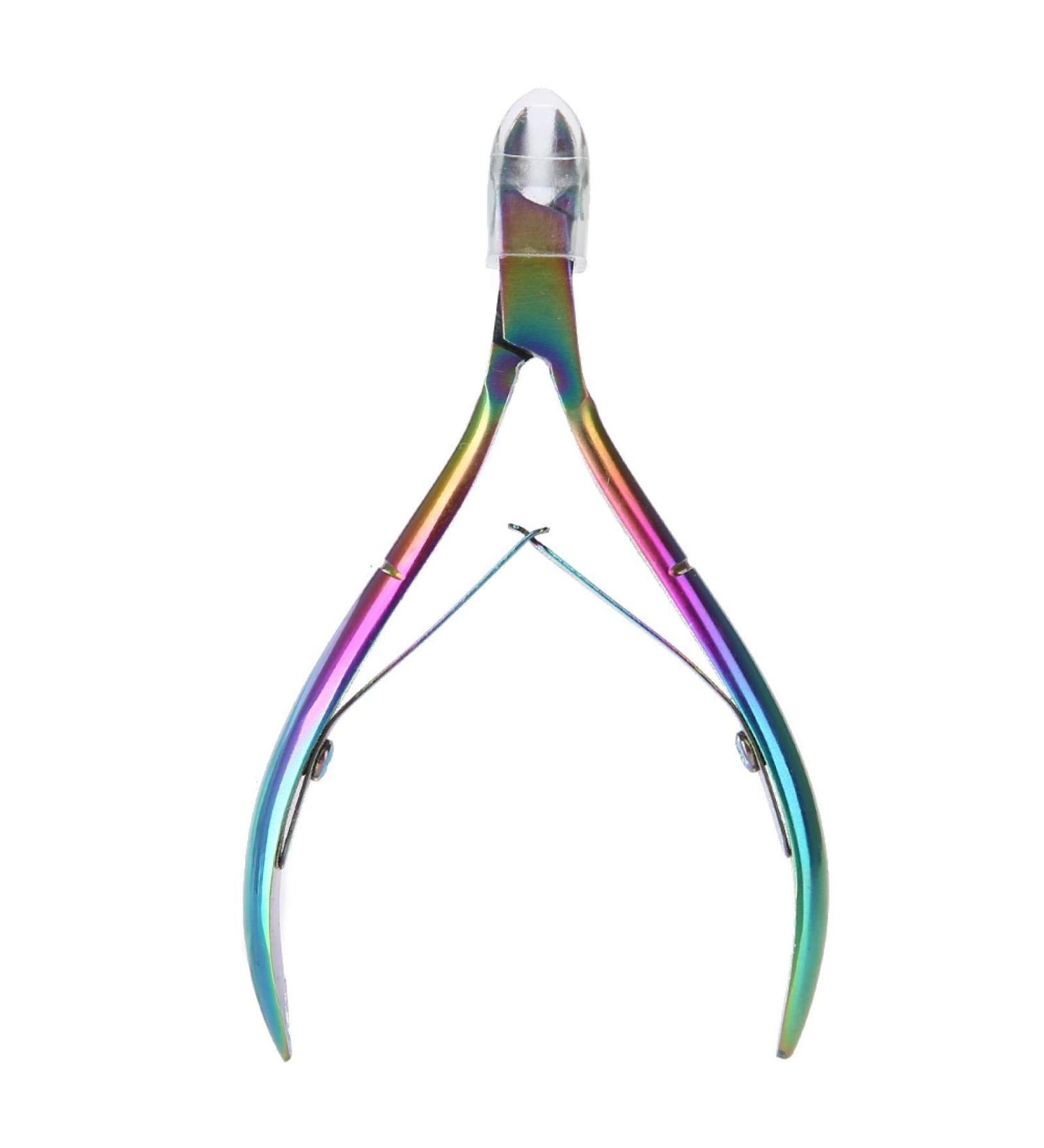 Colorful Nail Clipper Colorful Stainless Steel Titanium Nail Dead Skin Removal Clipper Cuticle Scissors Manicure Pedicure Tool - Buy Online on GoSupps.com