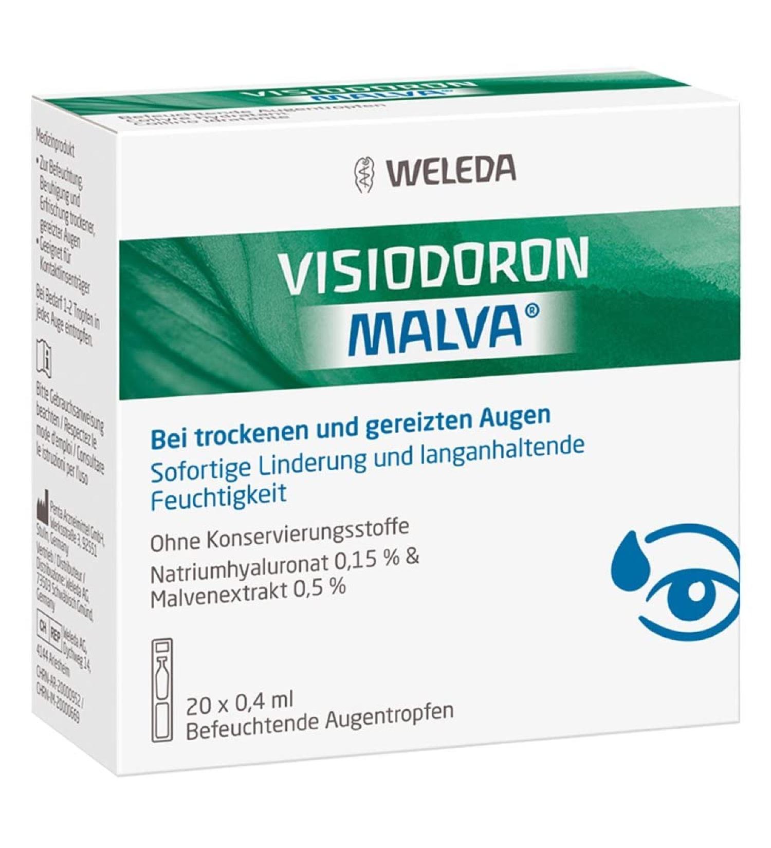 VISIODORON Malva Eye Drops - Single Dose Pipet 20x0.4ml | Shop Internationally for Fast Relief - Buy Online on GoSupps.com