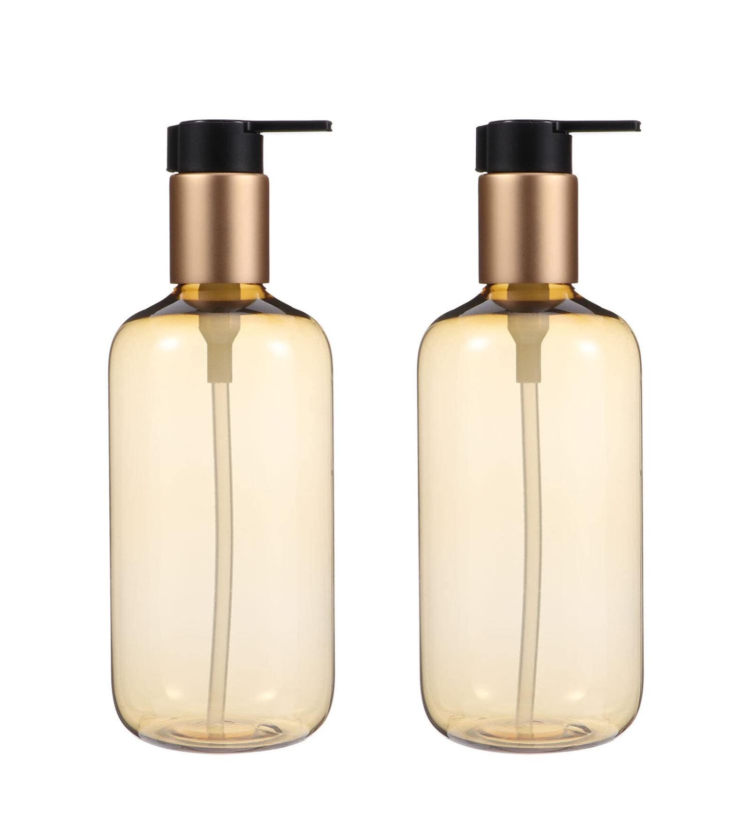 Lurrose 2 x 300ml Plastic Pump Dispenser Bottles - Emulsion & Shower Gel Dispenser for International Shipping - Buy Online on GoSupps.com