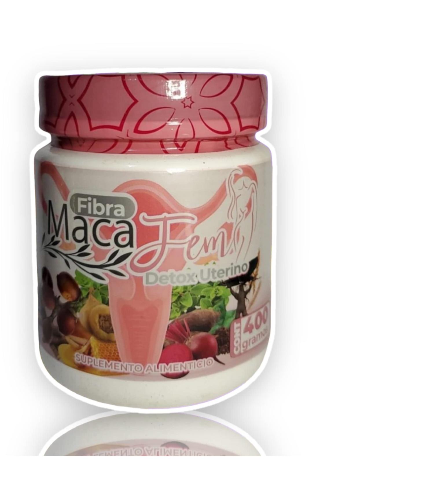 FIBRA MACAFEM Detox UTERINO 14.11oz se recomienda ampliamente en tu dieta de p rdida de peso y especialmente en Mujeres