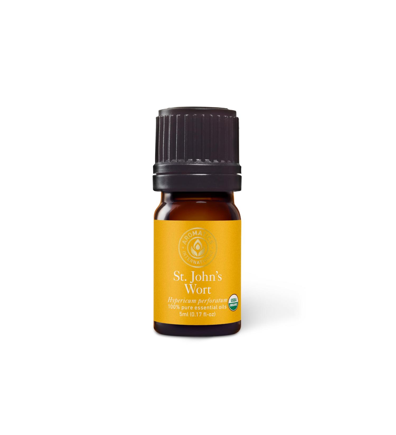 Aromatics International Premium Organic St. John's Wort Essential Oil 5ml | 100% Pure Essential Oil for Diffusion & Aromatherapy St. John's Wort 0.17 Fl Oz (Pack of 1) - Buy Online on GoSupps.com