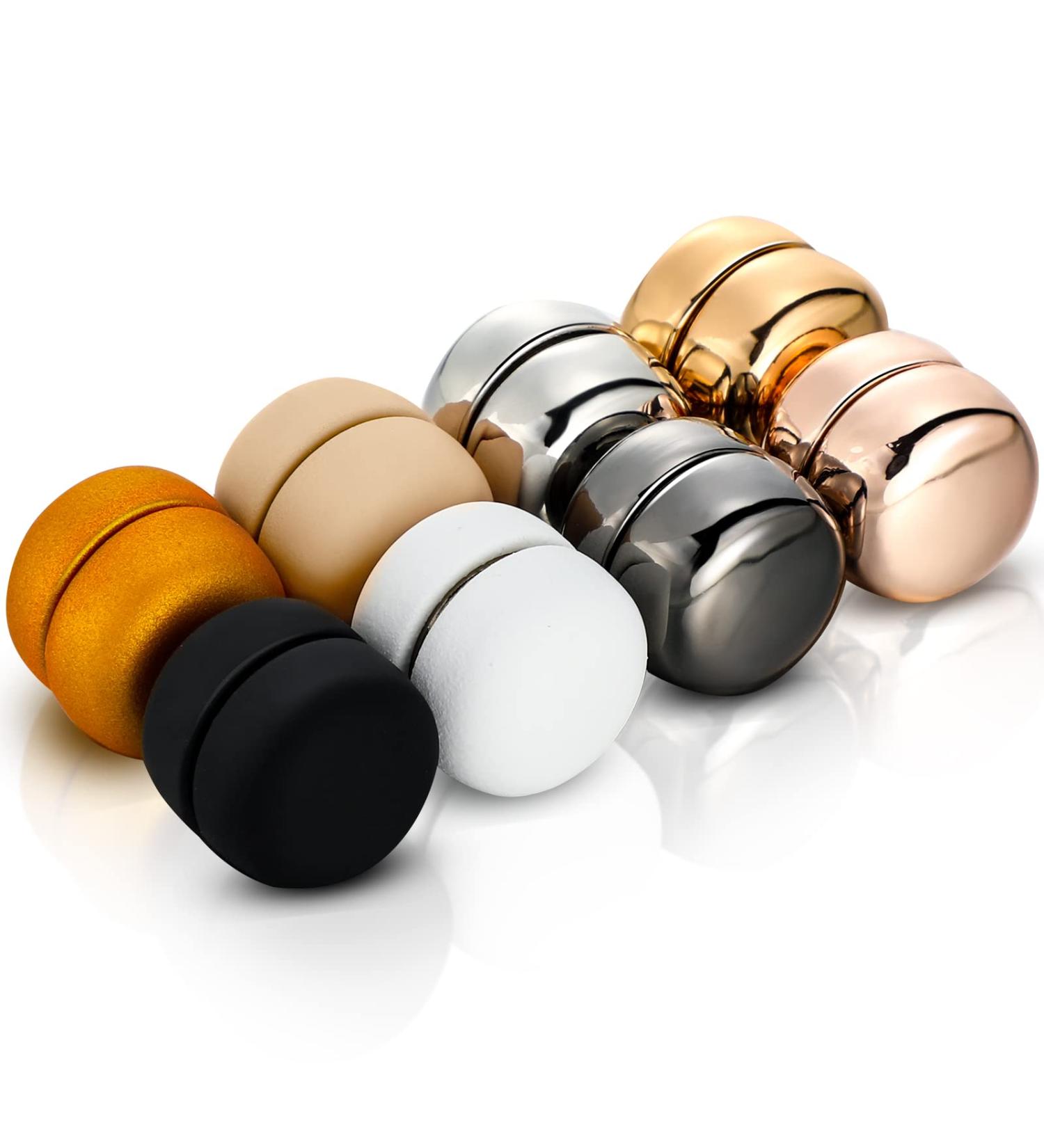 8 Piece Strongest Magnetic Hijab Pins for Women - Multi-Use Colorful Scarf Buttons - Rustic Style - Buy Online on GoSupps.com