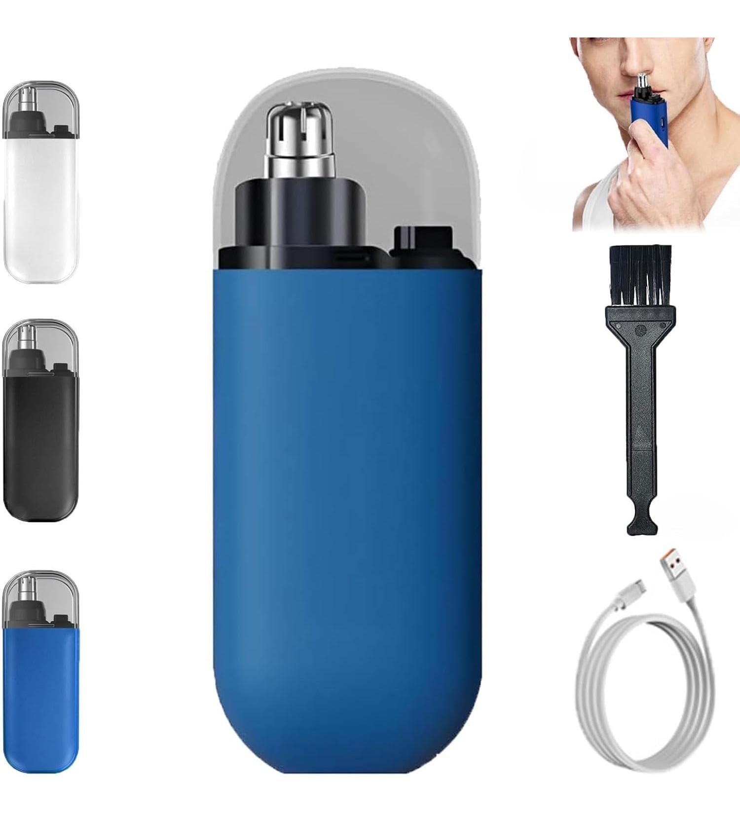 Konka Electric Nose Hair Trimmer - Rechargeable & Portable 360 Precision Unisex (Blue) | Best Nose Hair Grooming Tool - Buy Online on GoSupps.com