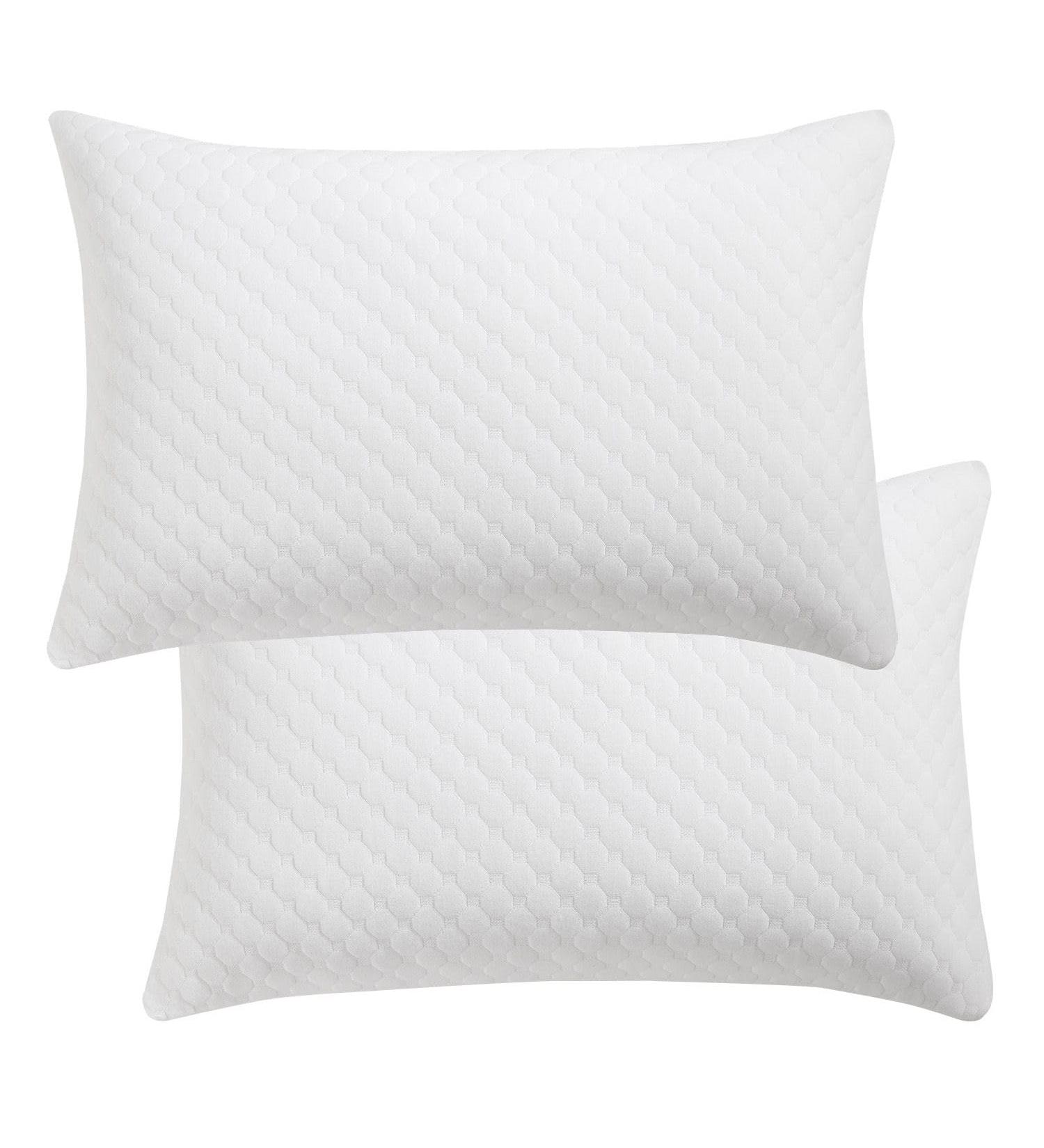 Juskys 40x60 cm Memory Foam Pillows - 2-Pack Breathable Washable Bed Pillows - White Comfort - Buy Online on GoSupps.com