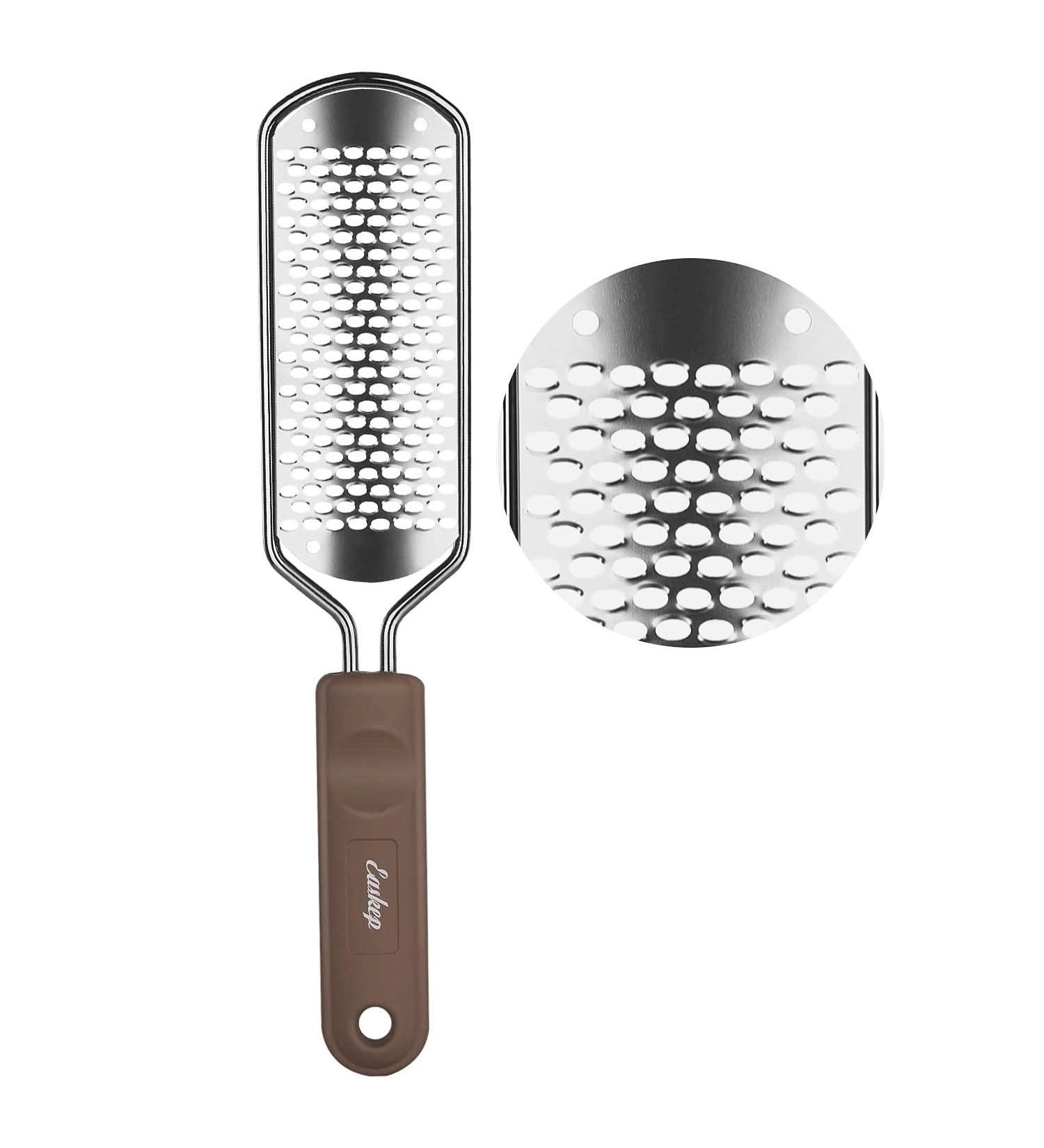 Easkep Corneal Remover - Stainless Steel Hornhaut Trash Foot Scraper for Dead Skin Removal - Durable Corneal File for Smooth Feet - Buy Online on GoSupps.com