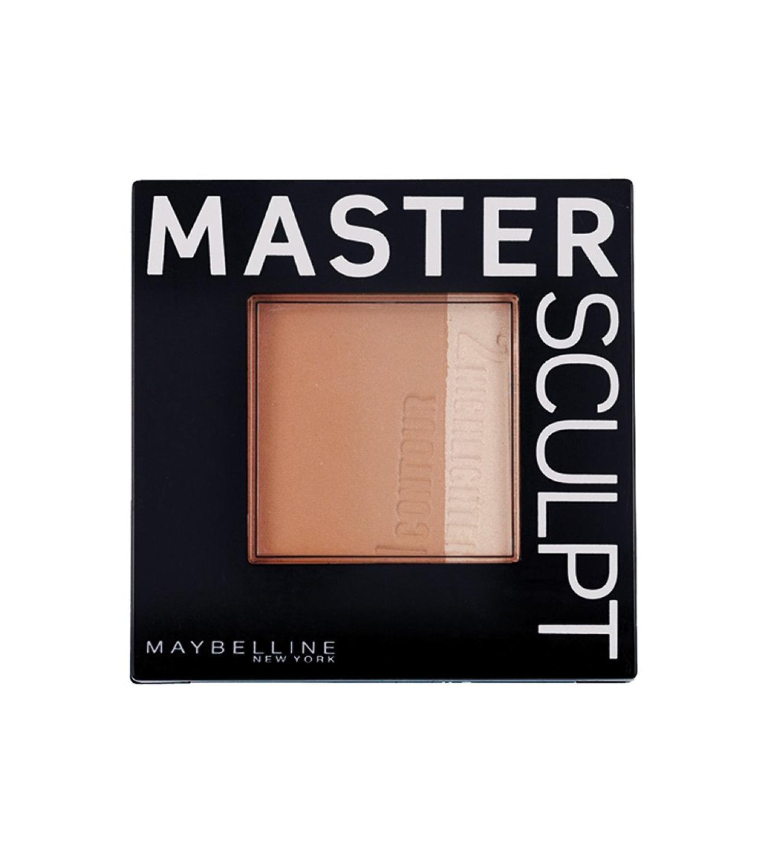 Buy Maybelline Master Sculpt Contour Duo Powder - Medium Dark | Contouring & Highlighting with Brush - 1 x 9g - Buy Online on GoSupps.com