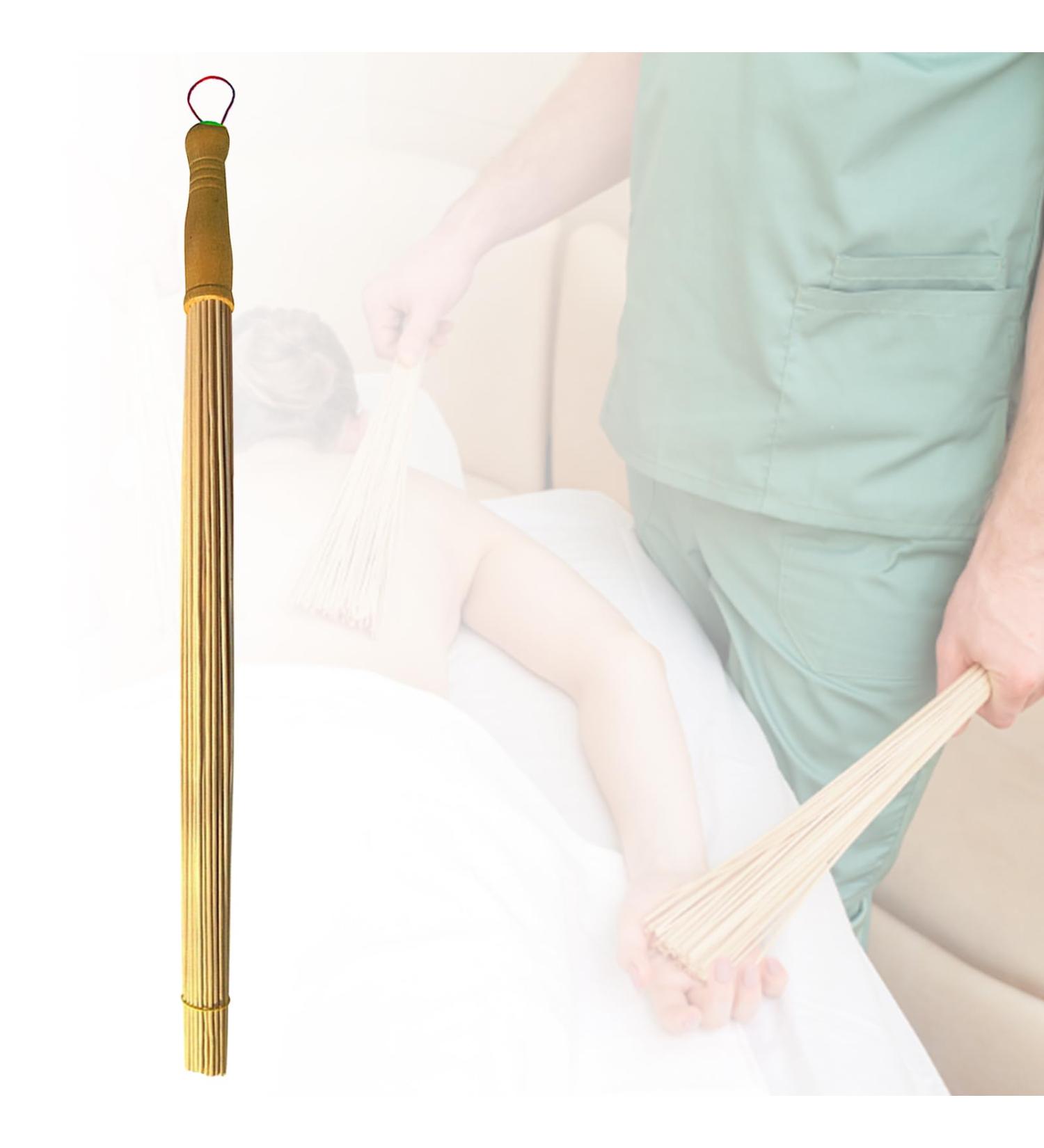 Natural Bamboo Massager | Fitness Pat Hammer | Body Massage Stick for Pain Relief & Health Care - Buy Online on GoSupps.com