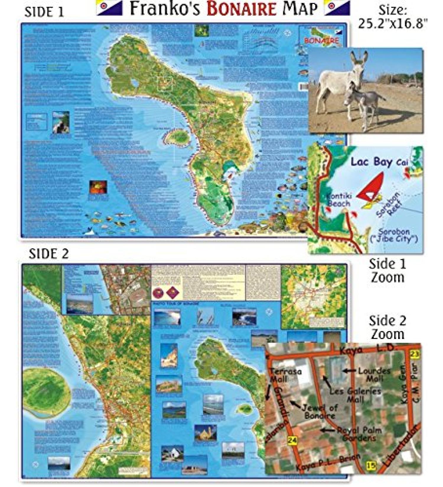 Franko Maps Bonaire Map: Ultimate Guide for Scuba Divers and Snorkelers - Buy Online on GoSupps.com