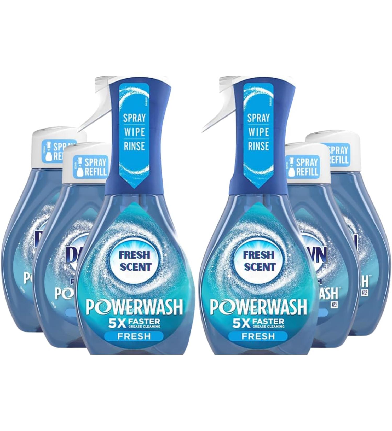 Buy Dawn Platinum Powerwash Dish Soap Fresh Scent 6-Pack (2 Sprays 4 Refills) | International Shipping Available - Buy Online on GoSupps.com