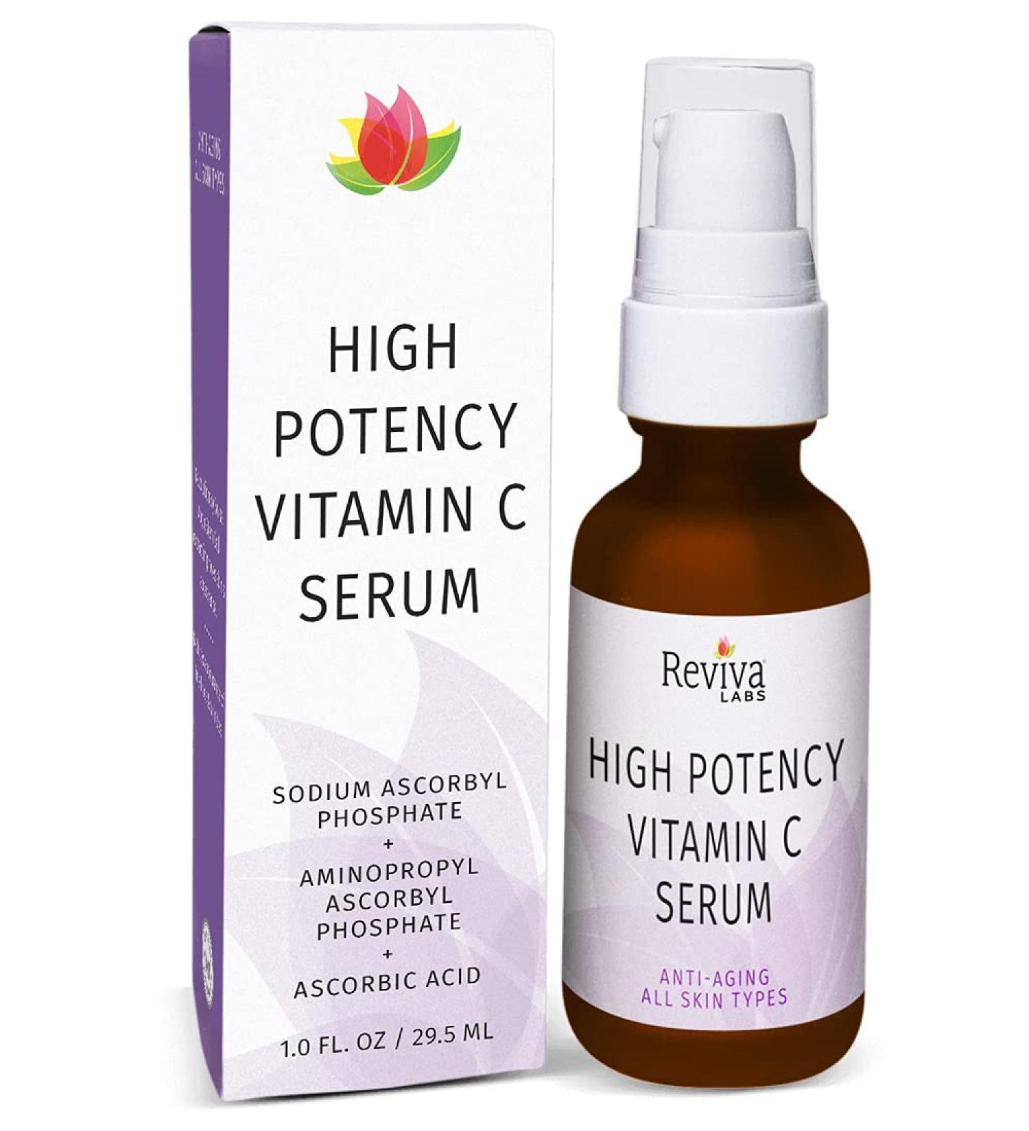 Reviva Labs Dual Source Vitamin C Serum - Brighten & Rejuvenate Skin - Buy Online on GoSupps.com