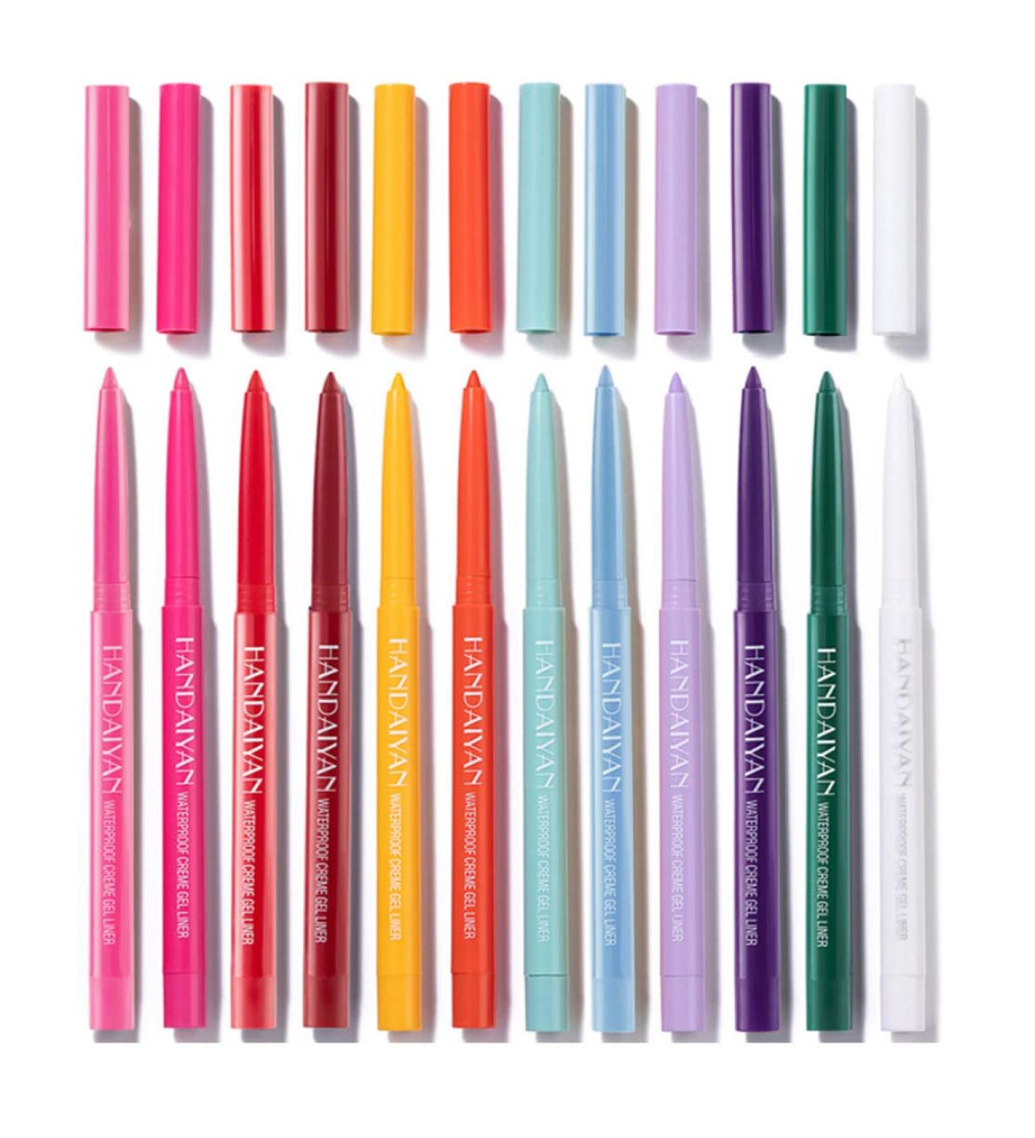 Colourful Eyeliners Matte Eyeliner Pencil Long Lasting Waterproof Makeup Cosmetics 12PCS eyeliner - Buy Online on GoSupps.com