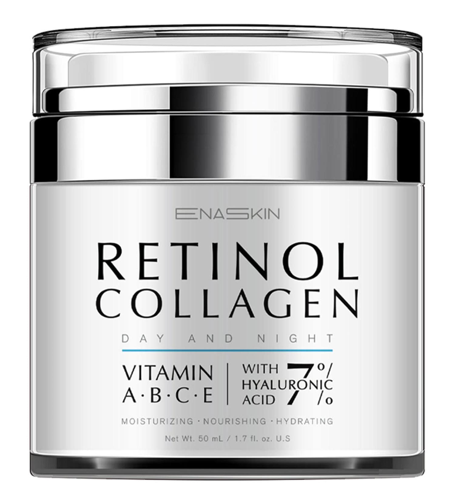 EnaSkin Retinol Cream for Wrinkles: Face Neck Collagen Cream for Tightening Skin - Anti Aging Facial Moisturizer Day and Night for Women and Men 1.7 Fl OZ 1.7 Fl Oz (Pack of 1) - Buy Online on GoSupps.com