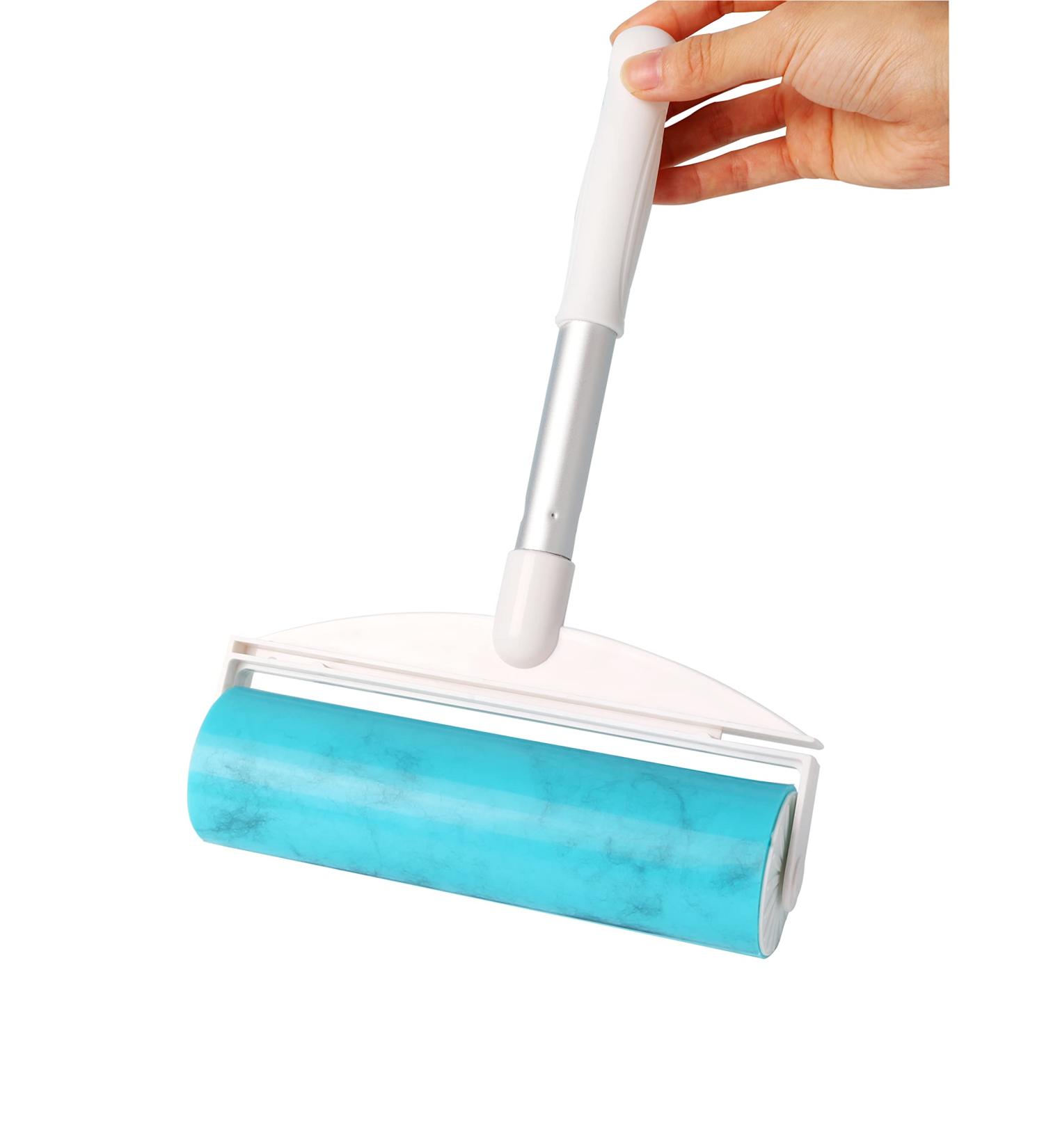 iLifeTech Washable Lint Roller - 20cm Reusable Cat & Dog Hair Remover for Clothes | Blue | International Shipping - Buy Online on GoSupps.com