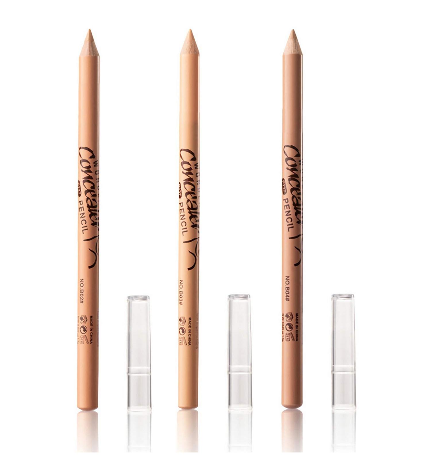 3PCS Wonder Concealer Pencil Contour Stick Set - Waterproof Full Coverage for Dark Circles, Spots, Scars, and Tattoos - Buy Online on GoSupps.com