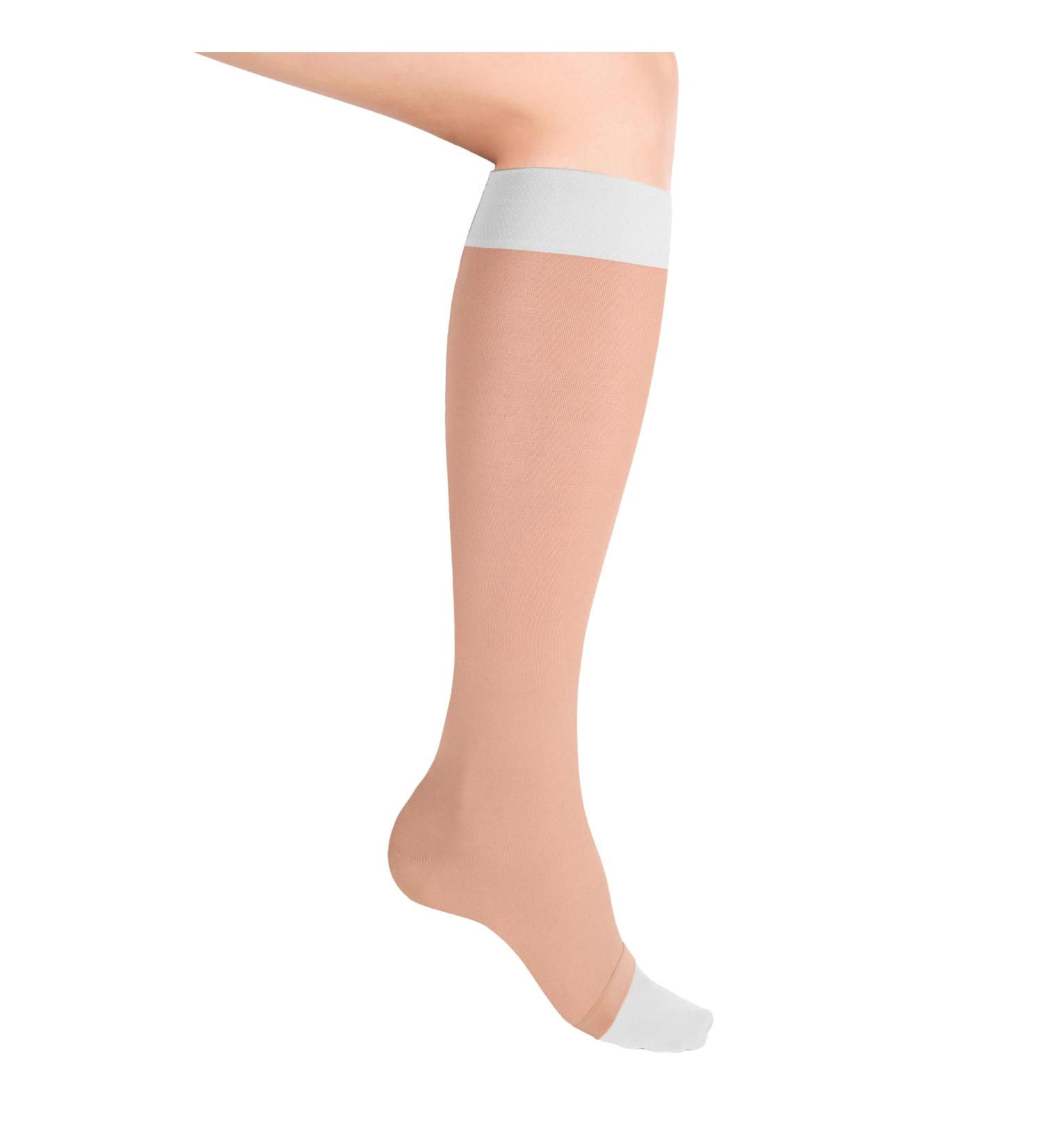Buy Truform Venous Ulcer Compression Stocking Kit - 30-40 mmHg Knee High Open Toe Large - Men & Women Beige | Fast International Shipping - Buy Online on GoSupps.com