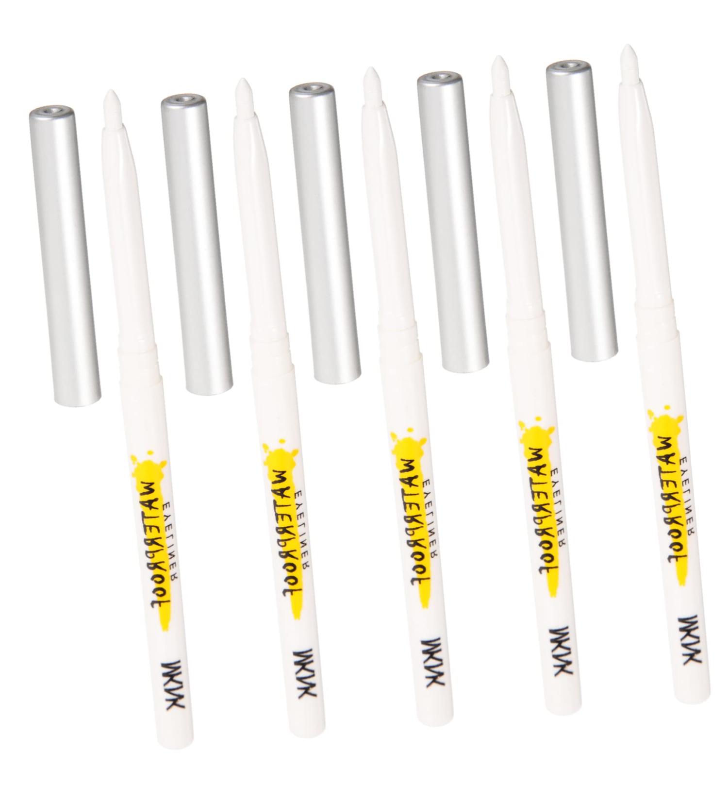 FOYTOKI 5pcs White Lying Silkworm Pen Eye Makeup Pencils White Eyeliner Liquid Pencil Eyeshadow Stick Abs - Buy Online on GoSupps.com