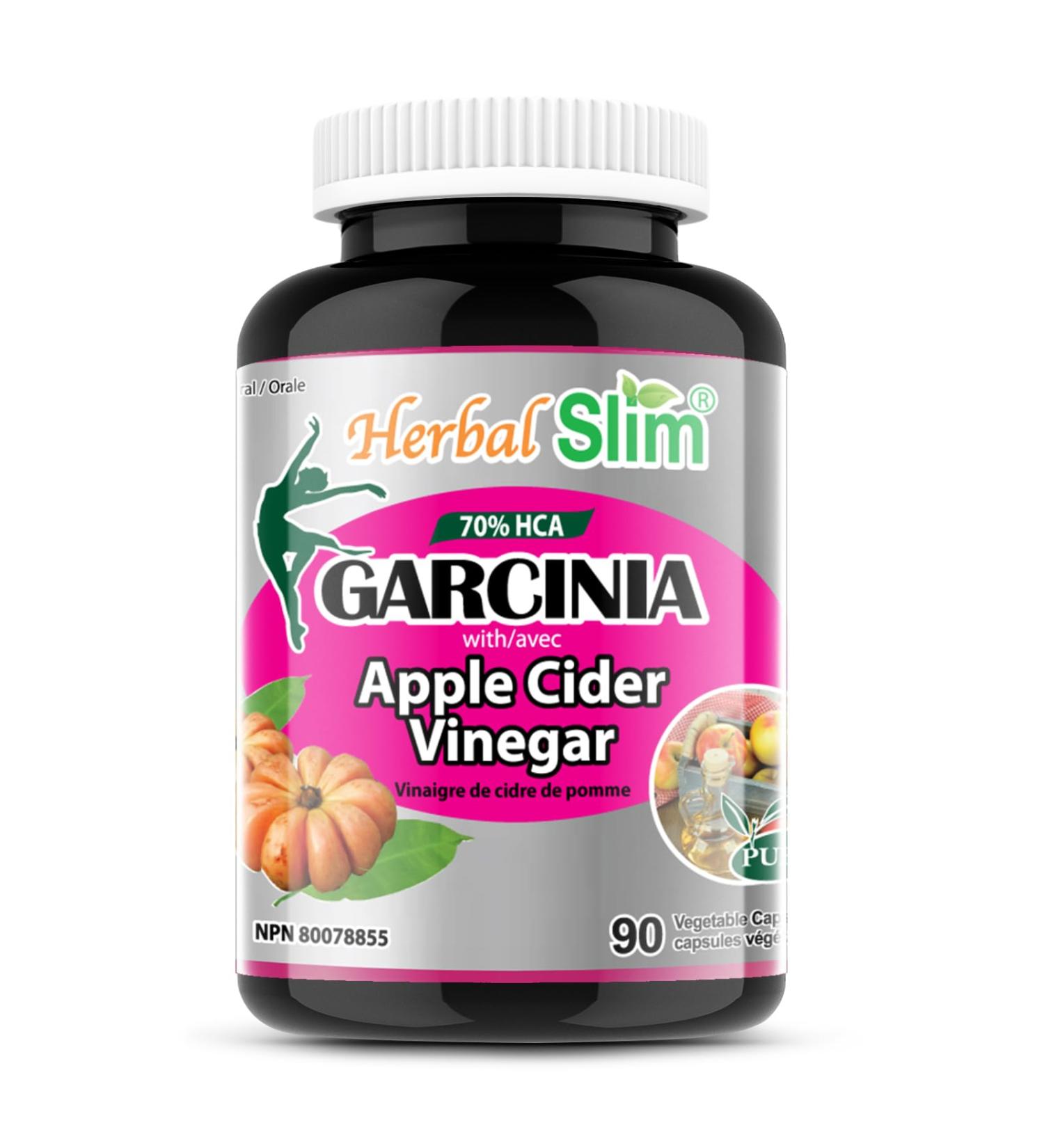 Herbal Slim Garcinia Cambogia 70% (500 mg) with Apple Cider Vinegar (250 mg) Non-GMO Vegan Gluten free Soy free Dairy free (90 Veggie Capsules) - Buy Online on GoSupps.com