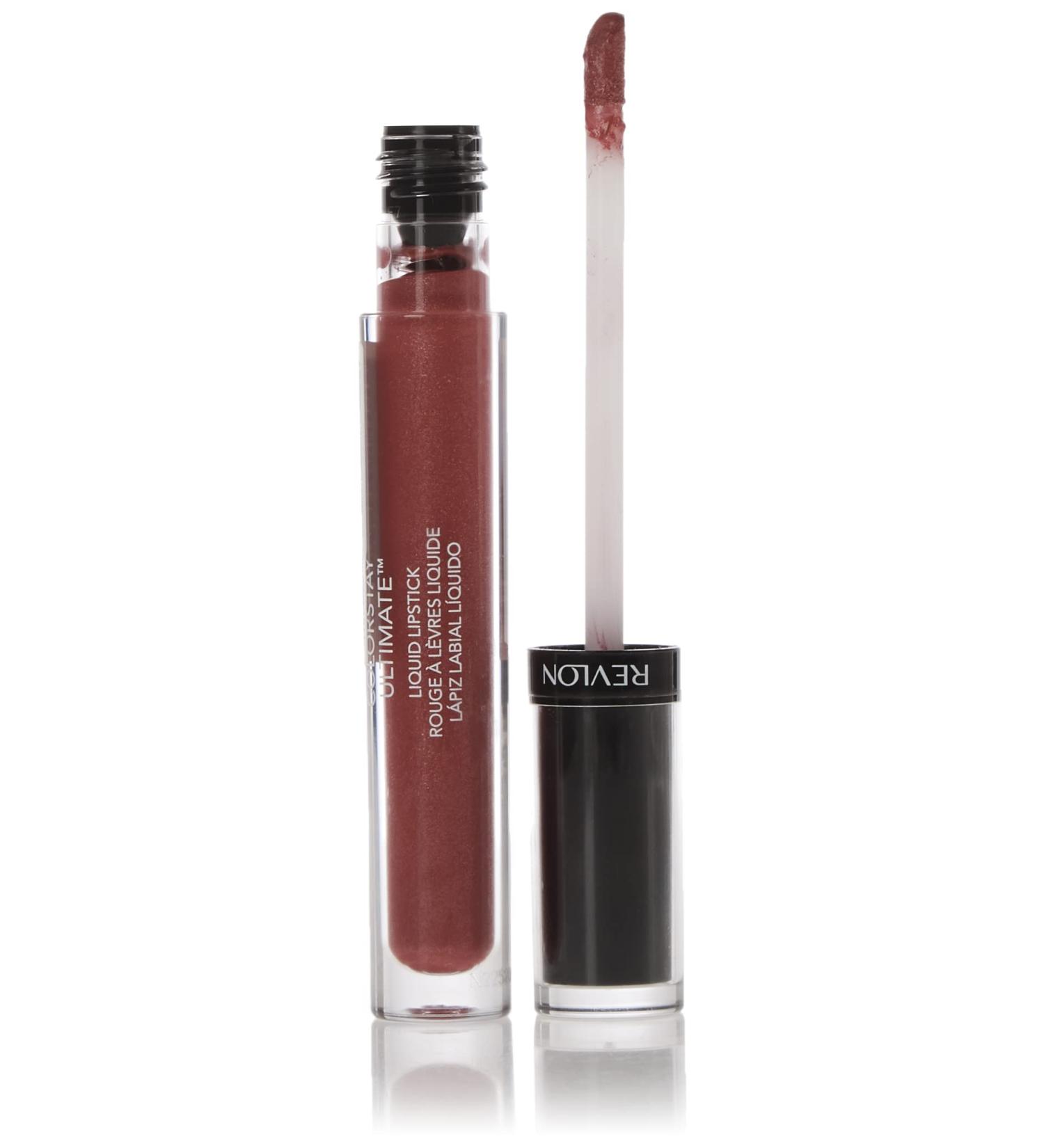 Revlon ColorStay Ultimate Liquid Lipstick in Premium Pink (010) - Longwear Satin Finish Lip Color - 0.07 Oz - 1 Count - Buy Online on GoSupps.com
