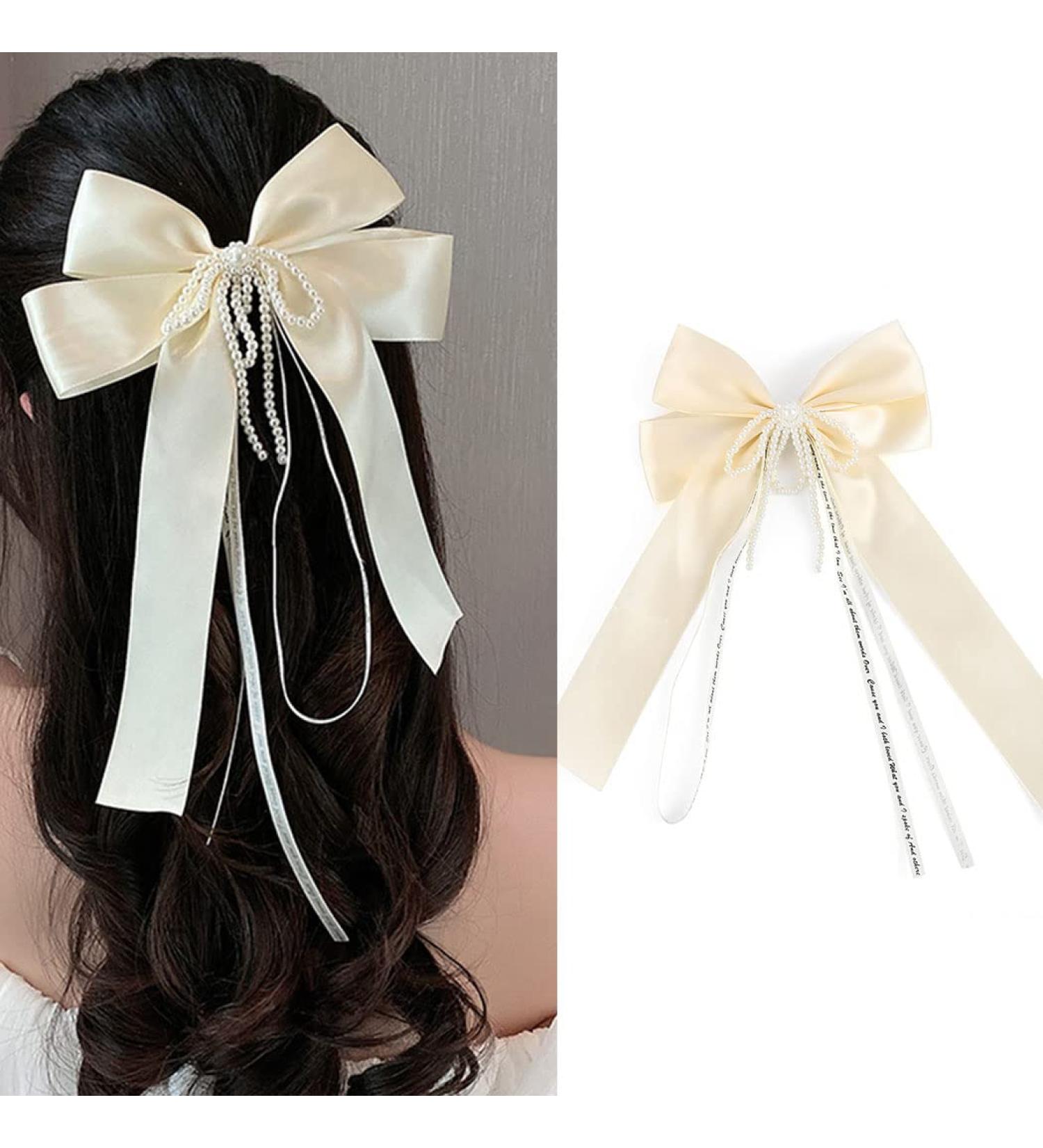 Bohend Large Rhinestone Hair Clip - Beige Loop Hair Accessory for Women & Girls | Perfect for Parties - Buy Online on GoSupps.com